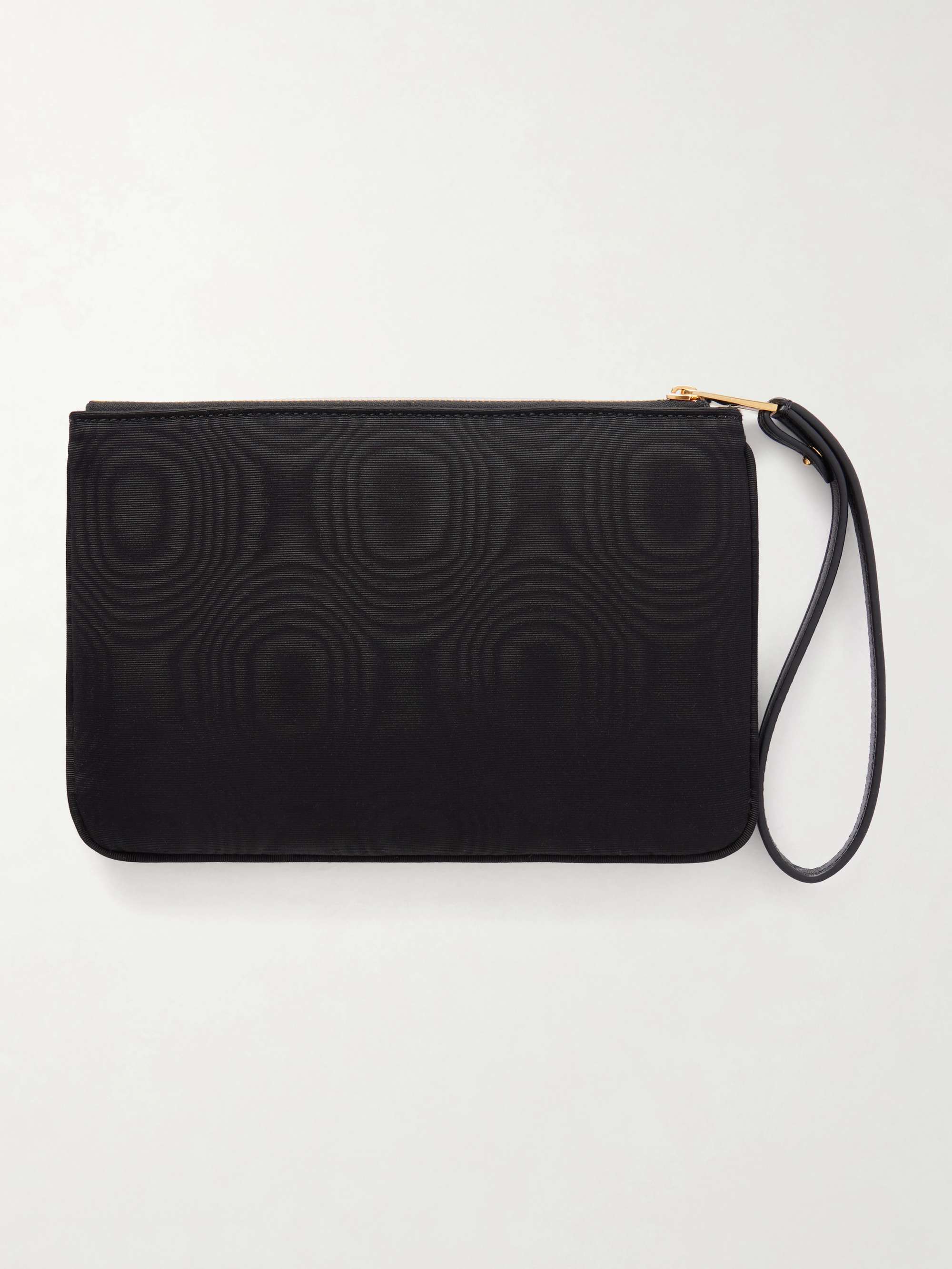 VALENTINO GARAVANI VLogo embellished moire clutch | NET-A-PORTER
