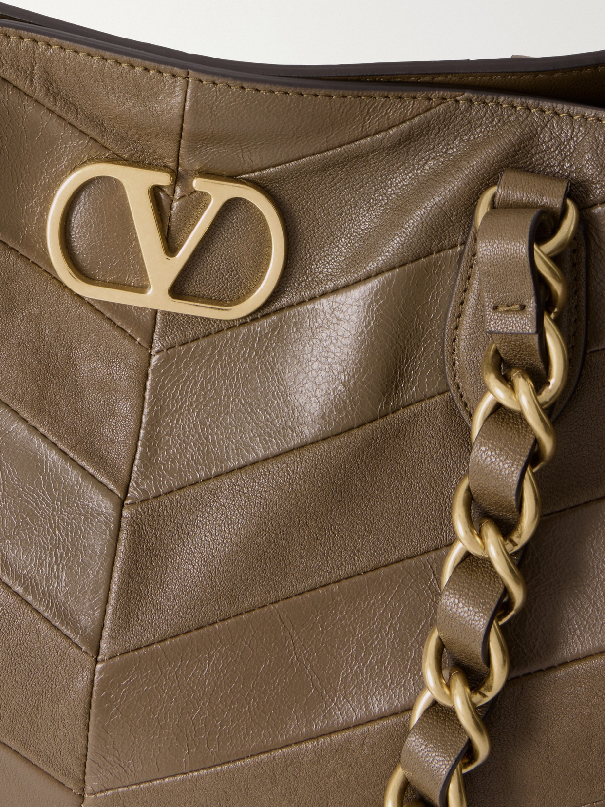 Garavani - Laseine Vlogoembellished Leather Tote