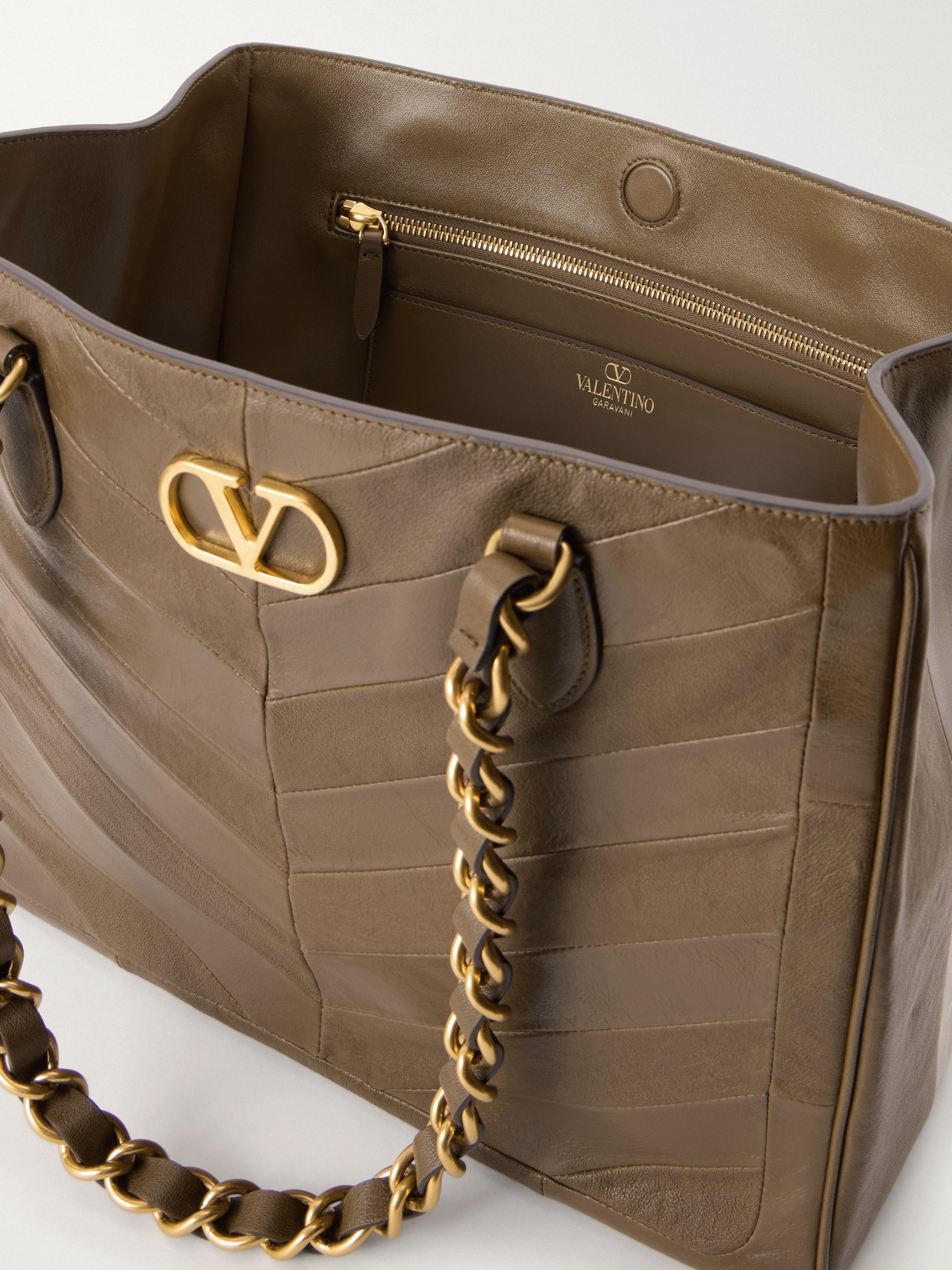 Garavani - Laseine Vlogoembellished Leather Tote