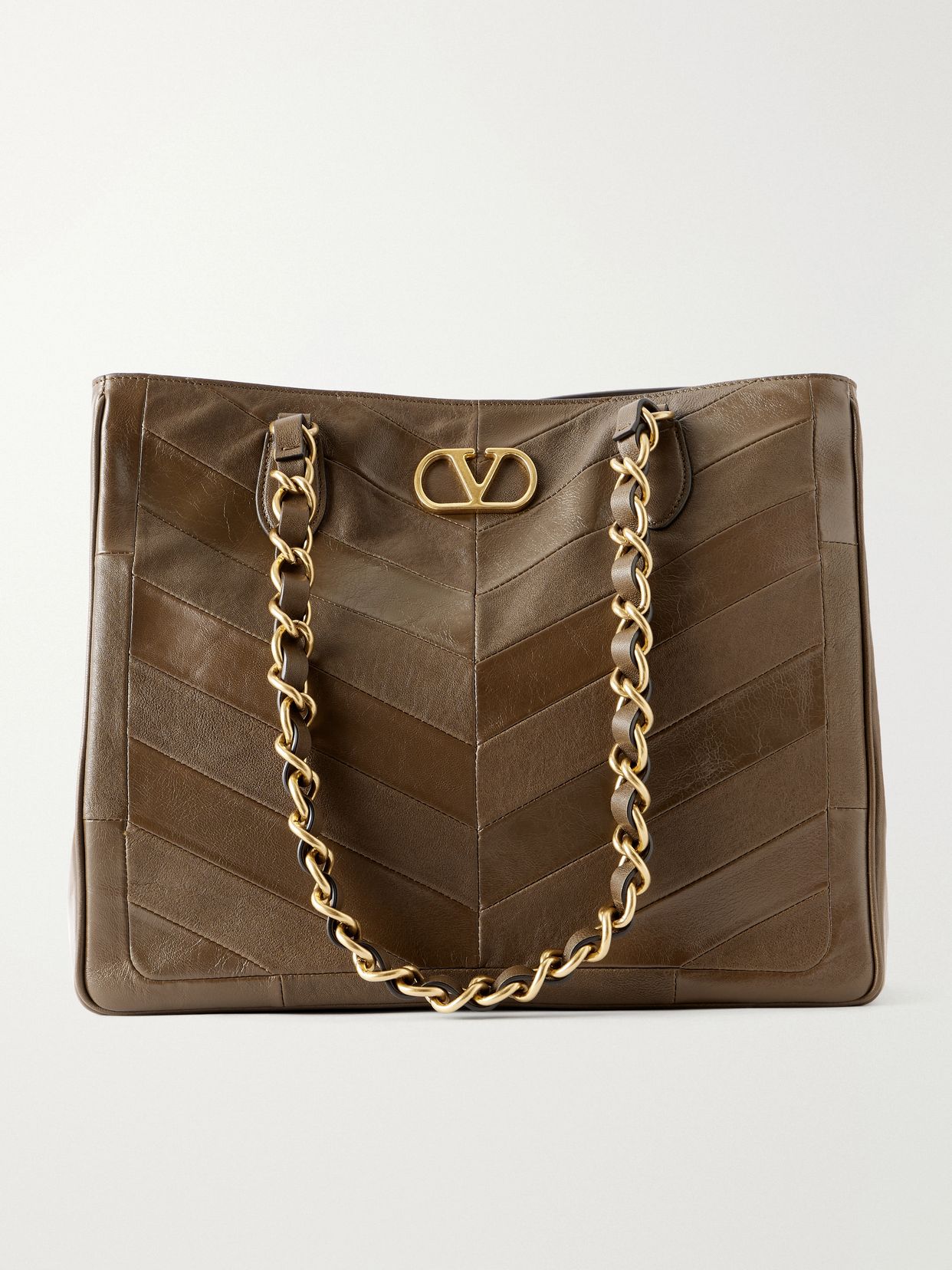 Laseine Vlogoembellished leather tote