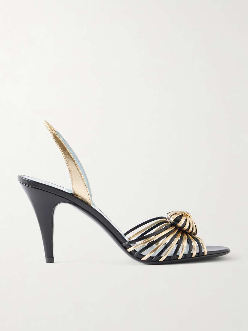 Valentino Garavani Coeur Royal 85 Embellished Leather Sandals