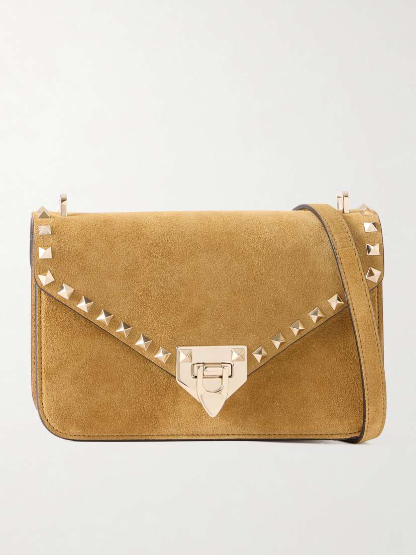 Valentino Garavani Rockstud Embellished Suede Shoulder Bag | Thumbnail 7 Valentino Garavani Rockstud Embellished Suede Shoulder Bag | Thumbnail 7