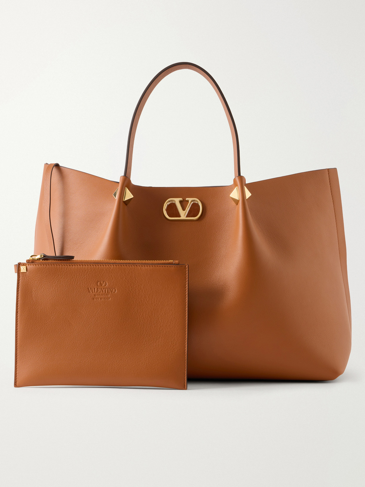Garavani - Vlogo Signature Studded Leather Tote