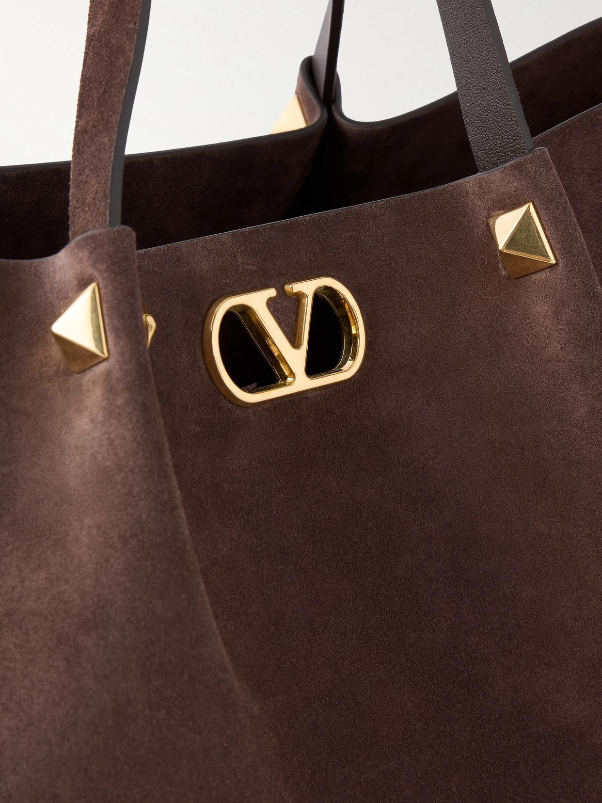 Garavani - Vlogo Signature Studded Suede Tote