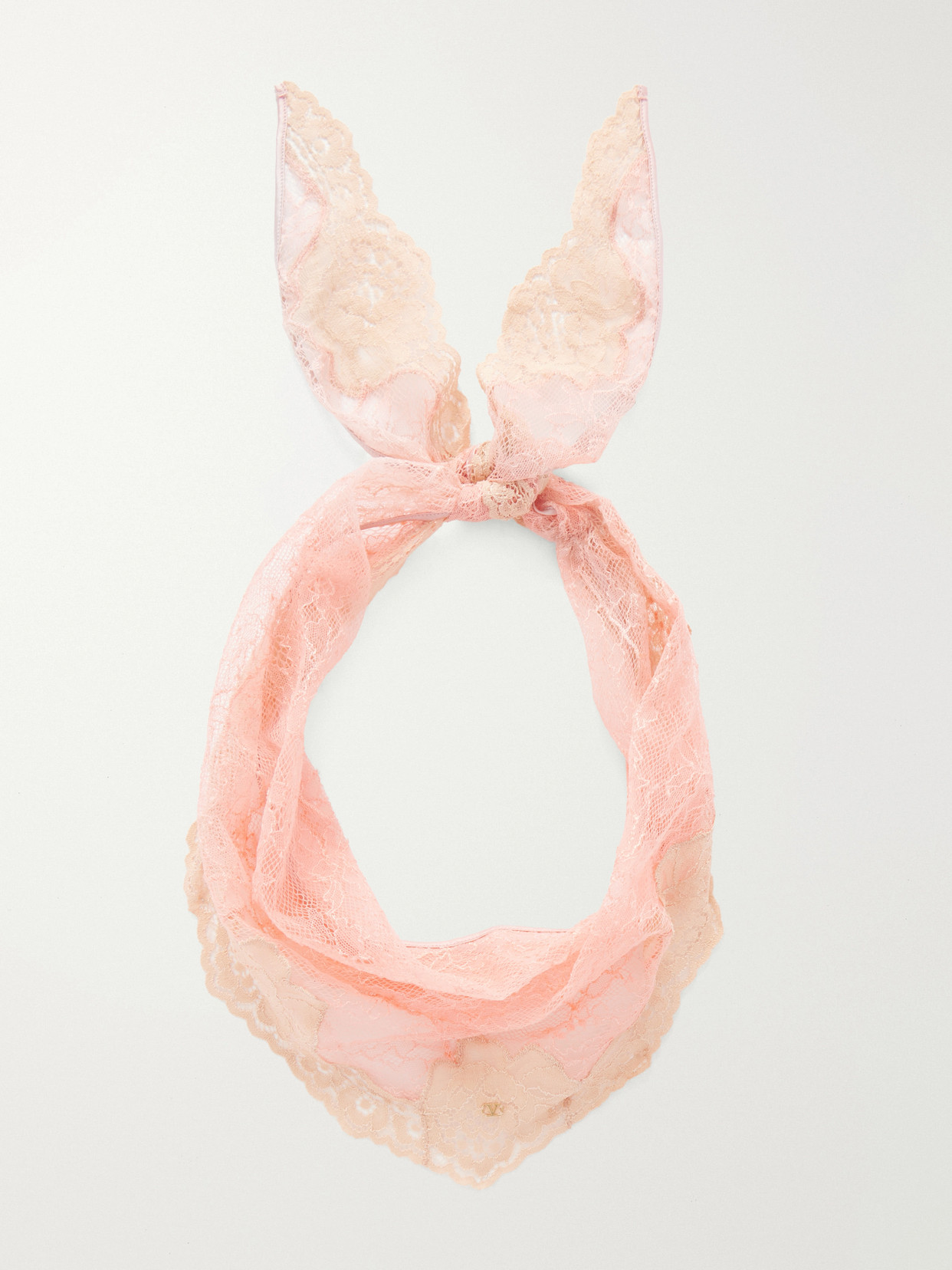Valentino Lace Scarf In Pink