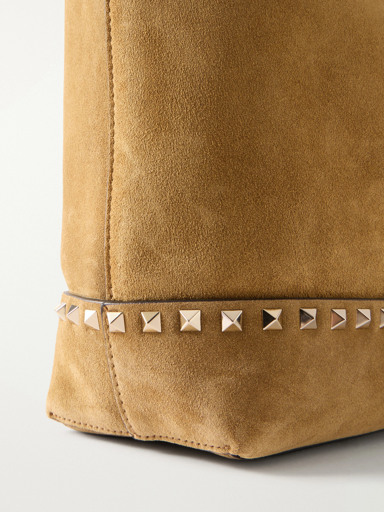 Garavani - Rockstud Medium Suede Tote