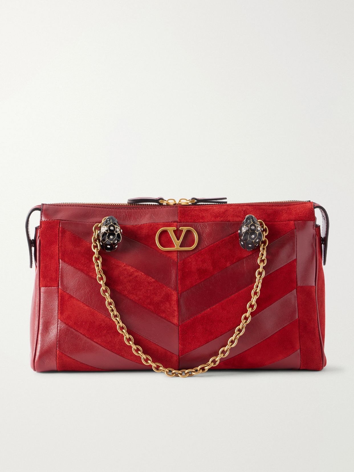 Growl medium embellished leather shoulder bag