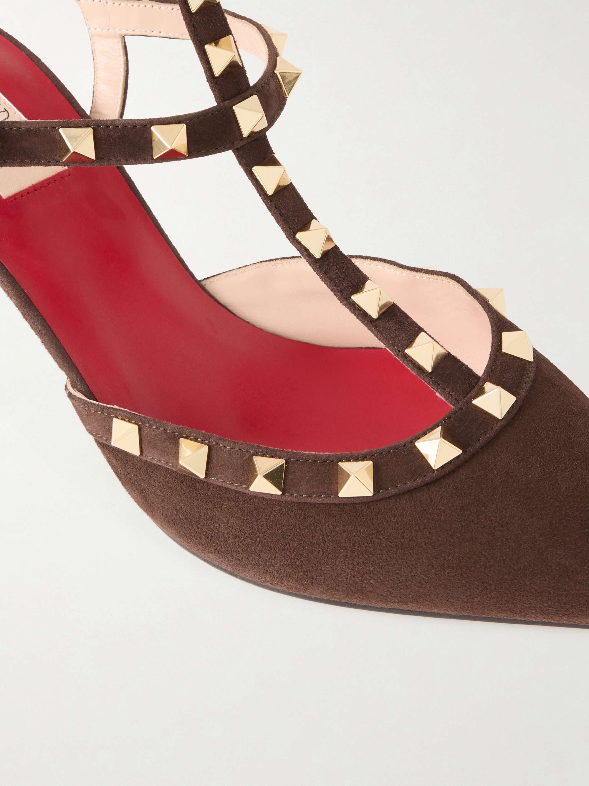 VALENTINO GARAVANI Rockstud 65 suede pumps | NET-A-PORTER