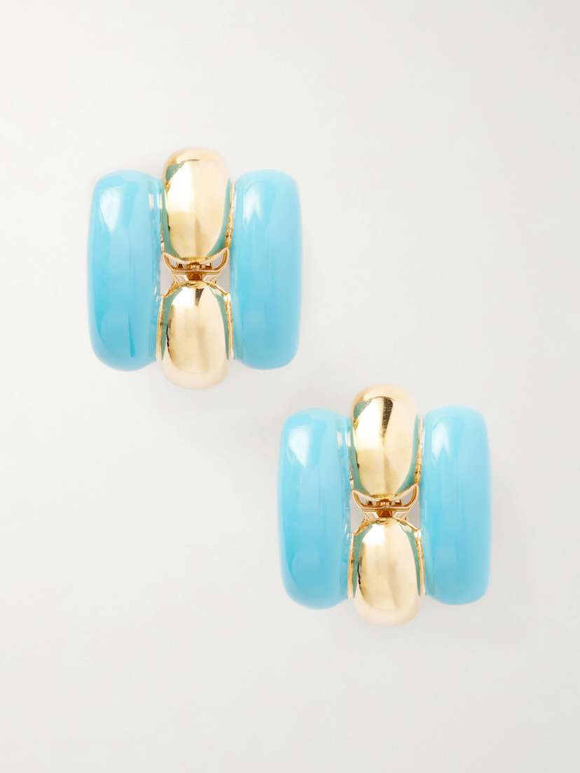Valentino Garavani Pas Plus Enamel Earrings