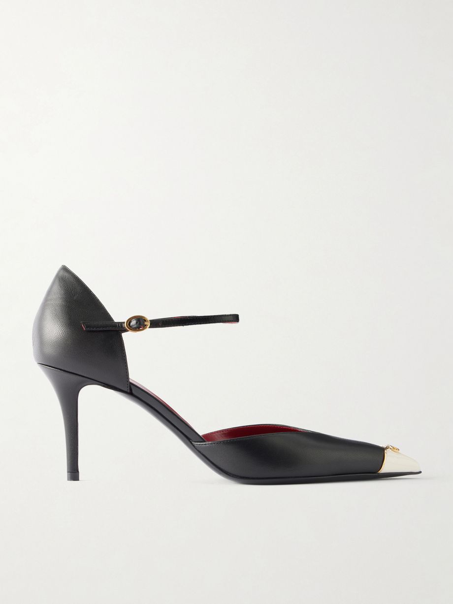 75 logo-embellished leather pumps