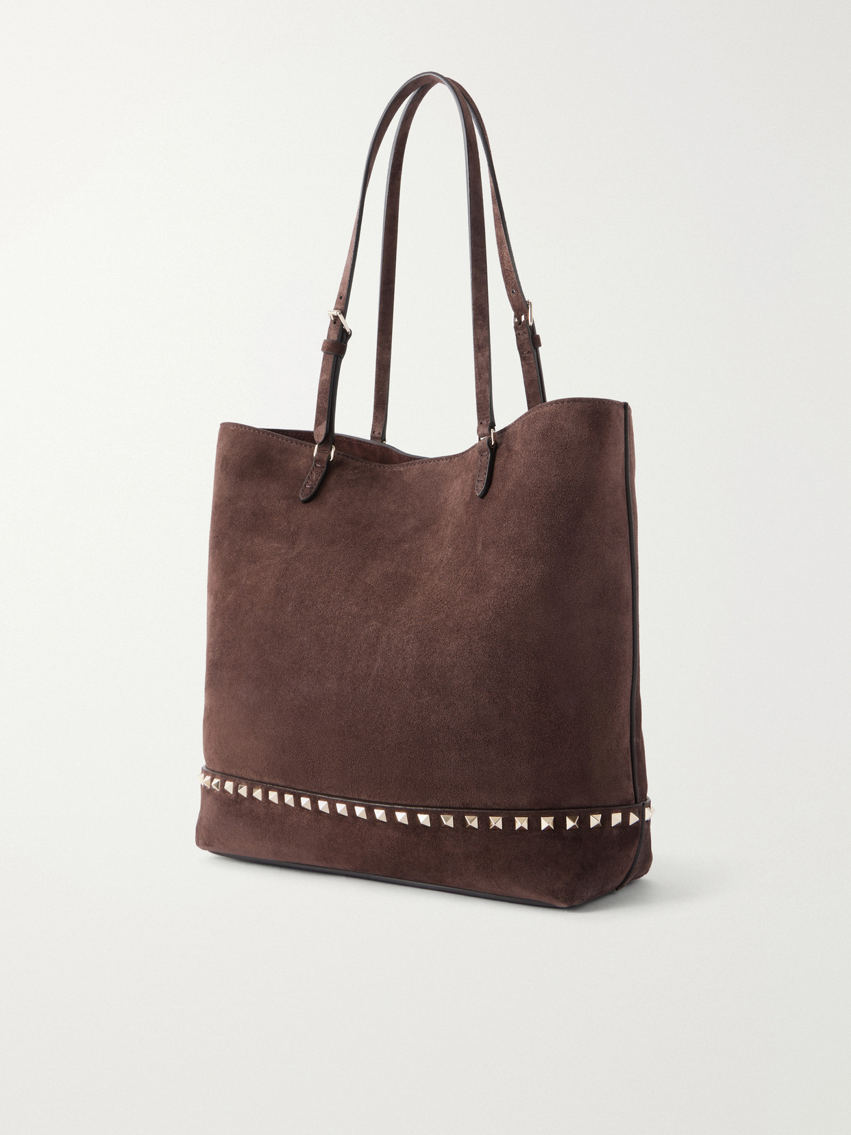 Garavani - Rockstud Medium Suede Tote