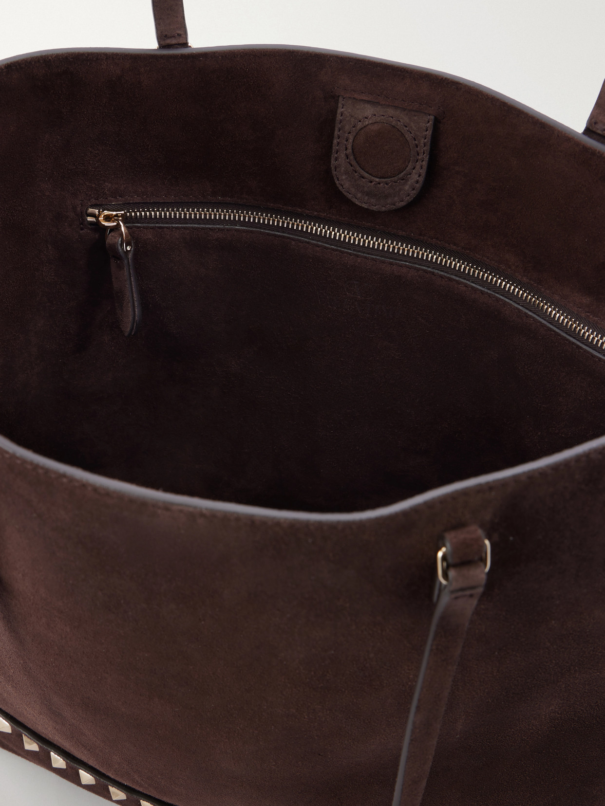 Garavani - Rockstud Medium Suede Tote