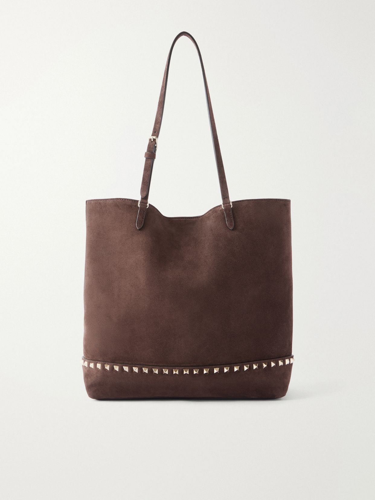 Rockstud medium suede tote