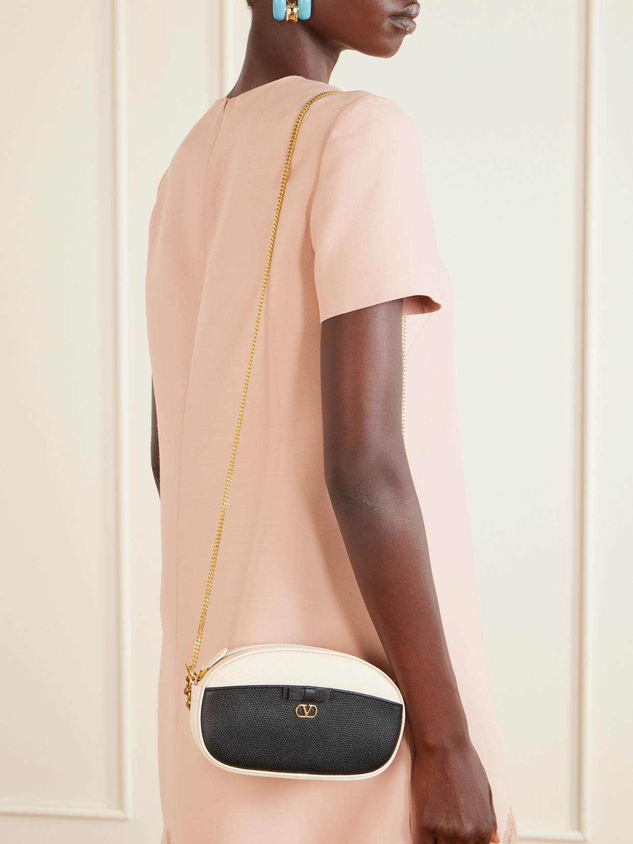 Garavani - Veecolor Mini Textured-Leather Shoulder Bag