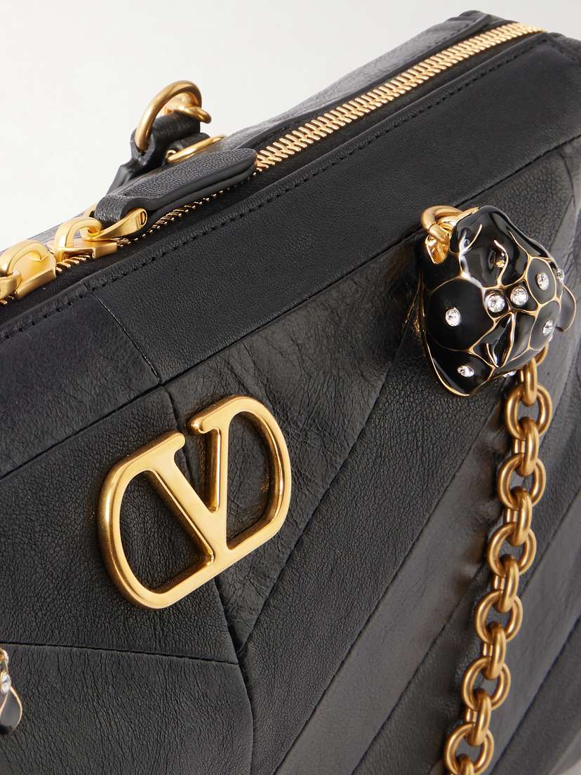 Valentino Garavani Panthea Embellished Leather Medium Shoulder Bag | Thumbnail 5