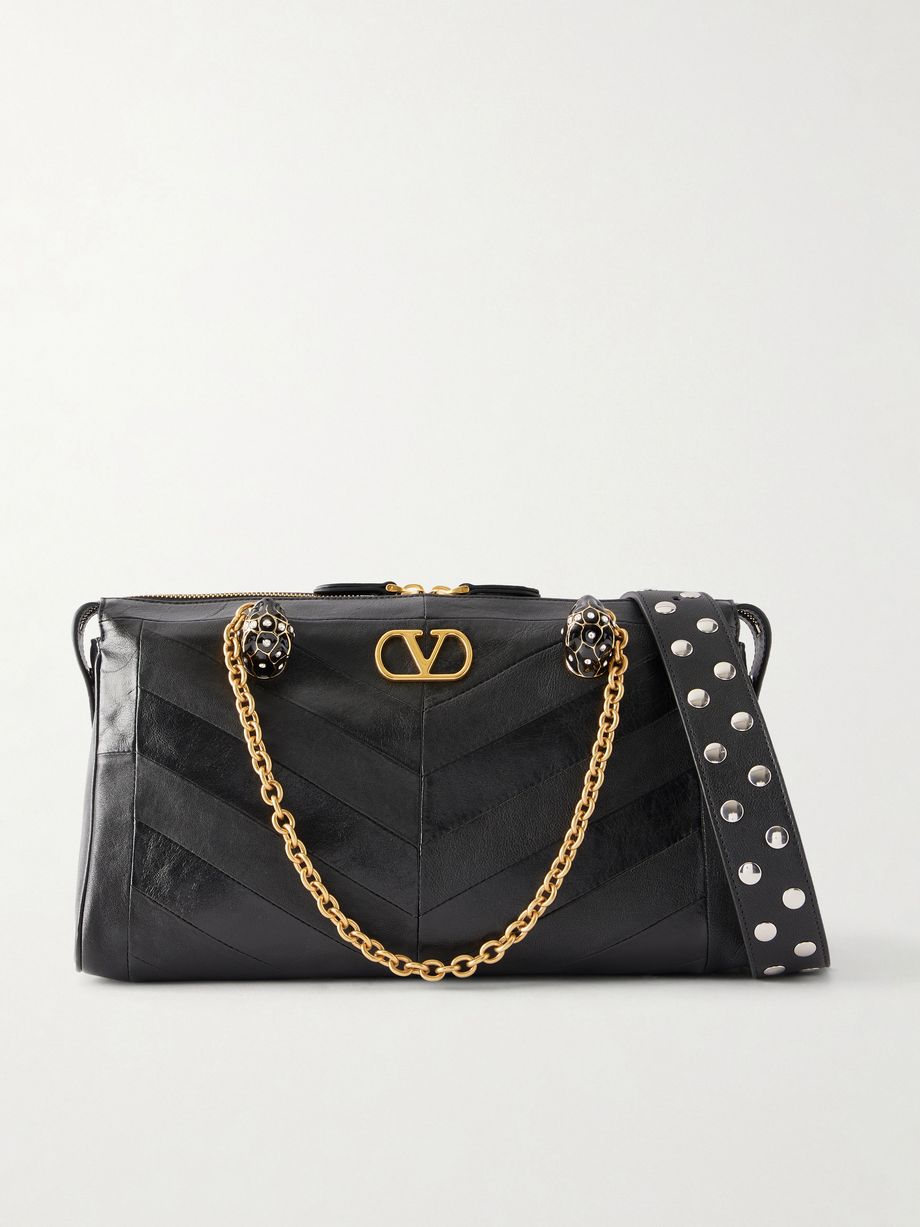 Panthea embellished leather medium shoulder bag