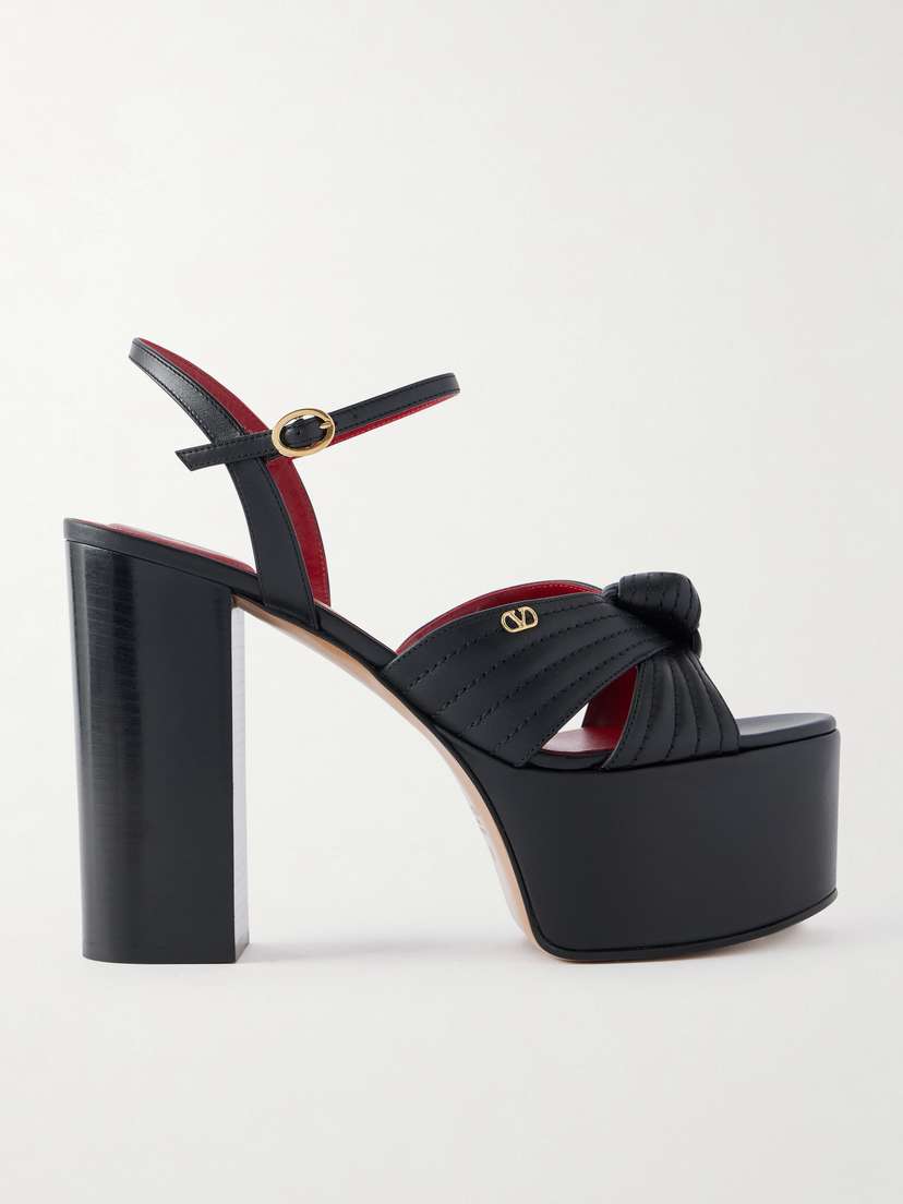 Valentino Garavani Crasher 125 Leather Platform Sandals