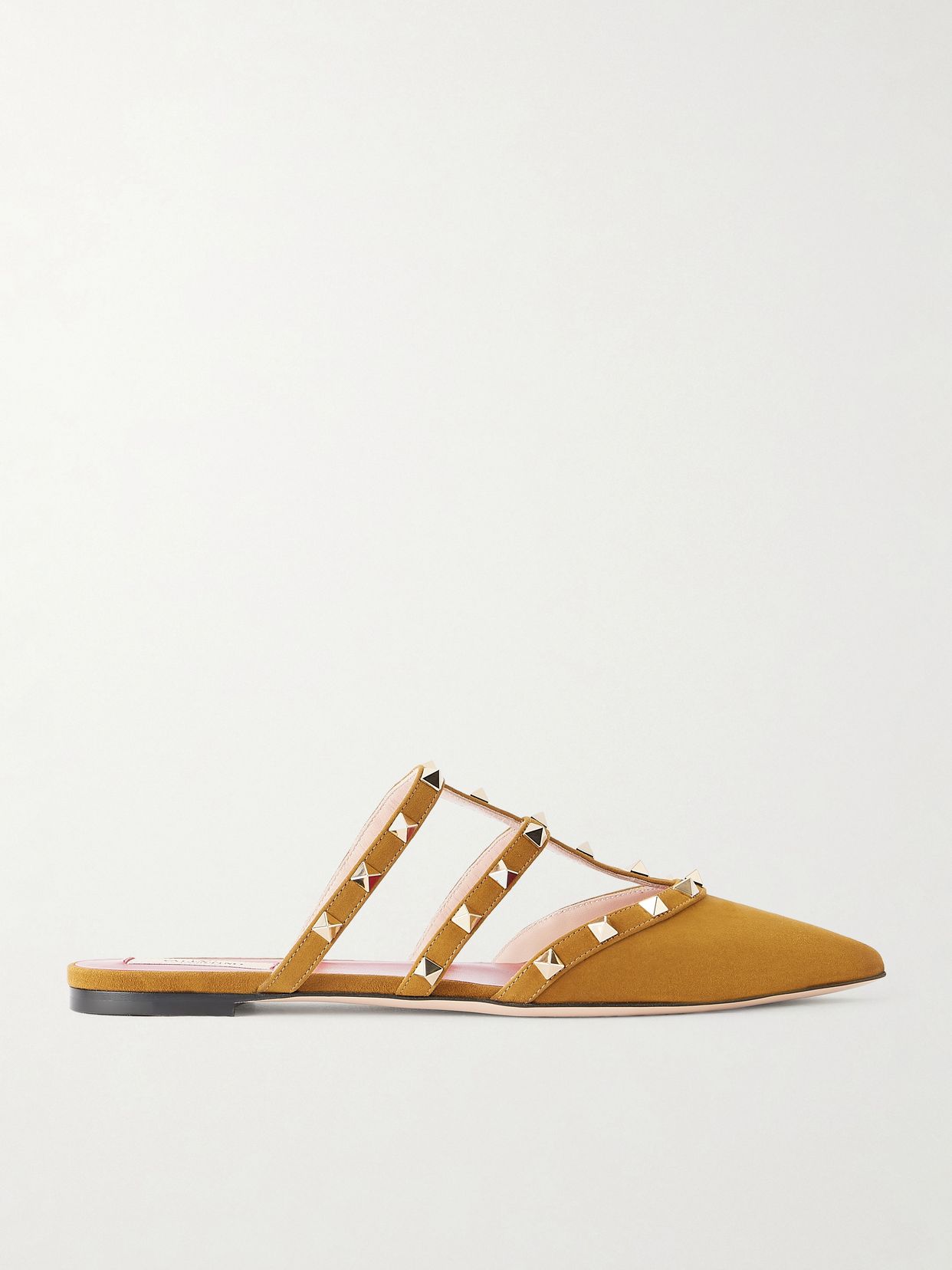 Rockstud suede mule
