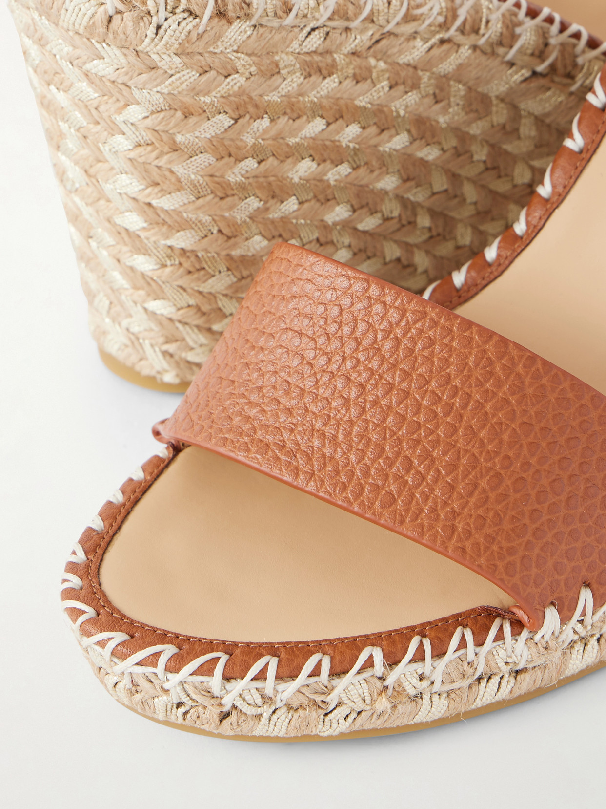 Garavani - Rockstud Double Leather Espadrillas Sandals