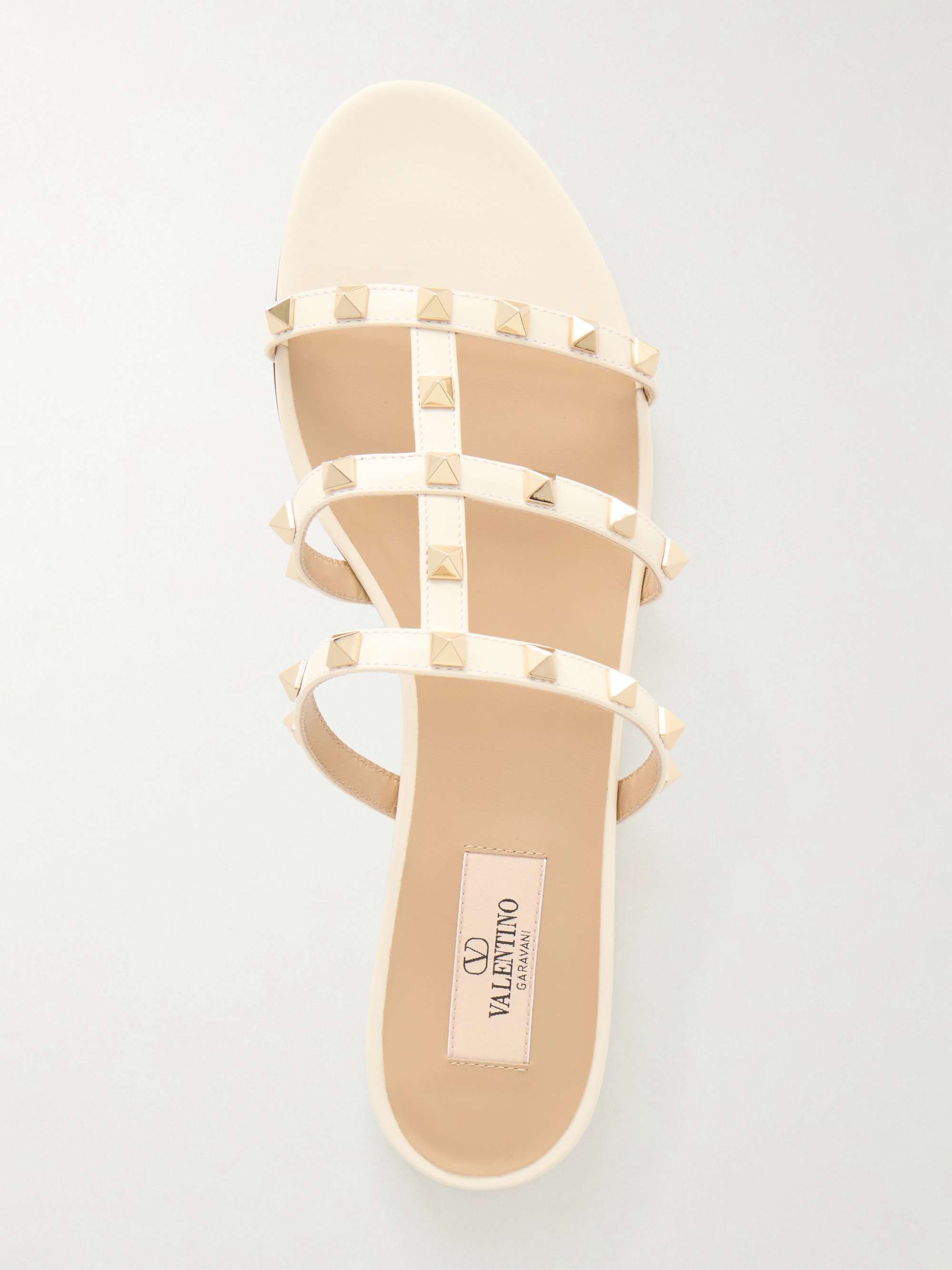 VALENTINO GARAVANI Rockstud embellished leather sandals | NET-A-PORTER