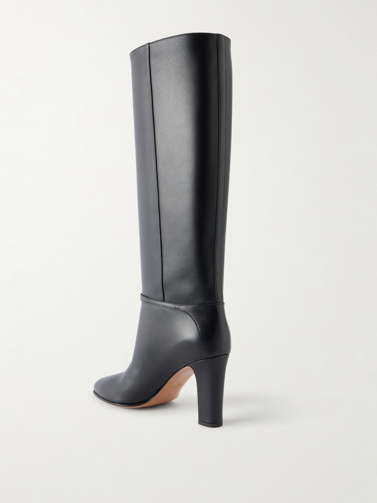 Garavani - Pattie 85 Buckle-Embellished Leather Knee Boots