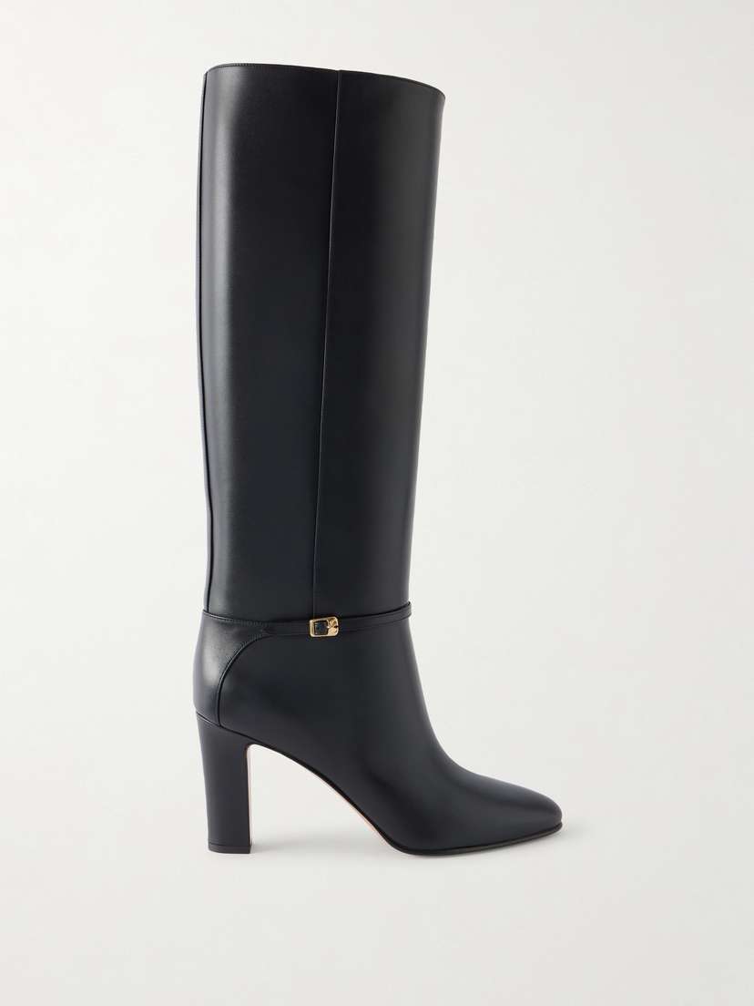 Valentino Garavani Pattie 85 Buckle-embellished Leather Knee Boots | Thumbnail 6 Valentino Garavani Pattie 85 Buckle-embellished Leather Knee Boots | Thumbnail 6