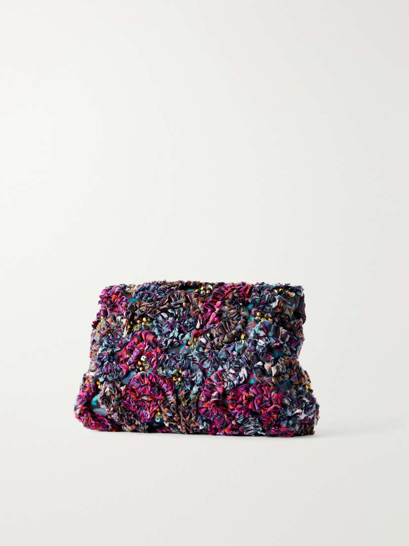 Dries Van Noten Bead-embellished Embroidered Clutch | Thumbnail 4 Dries Van Noten Bead-embellished Embroidered Clutch | Thumbnail 4