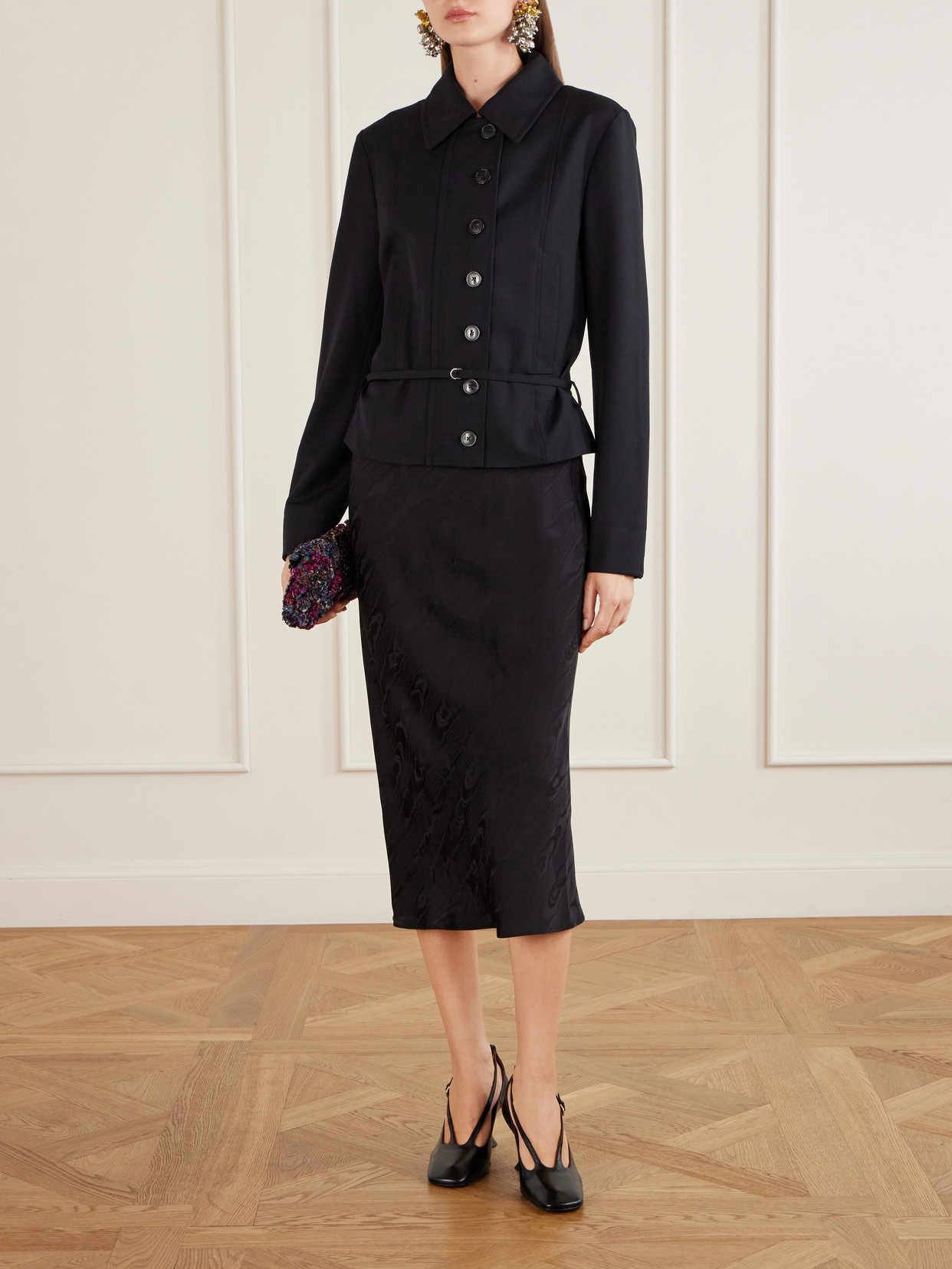Dries Van Noten Embellished Embroidered Clutch In Multi