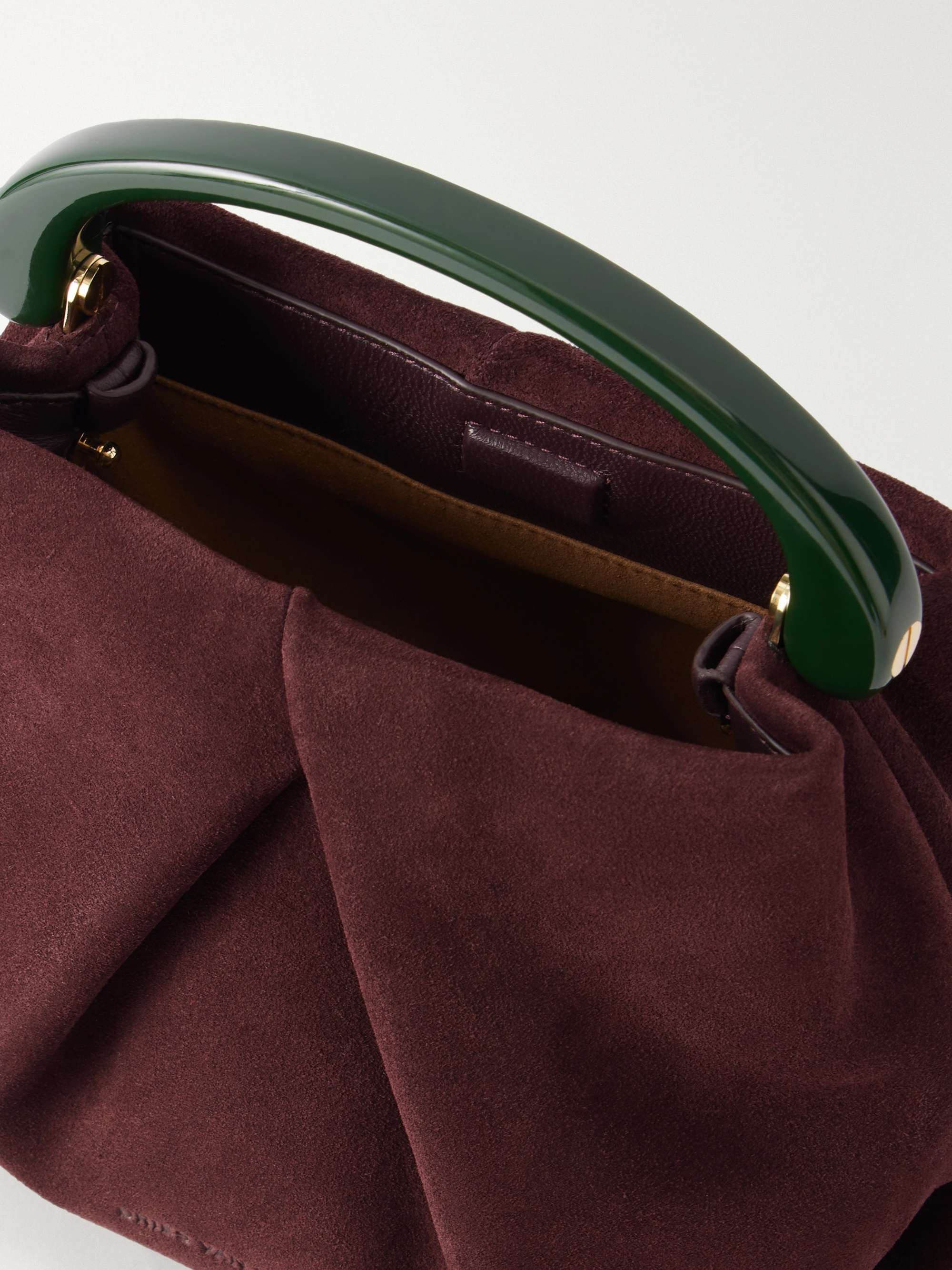DRIES VAN NOTEN Suede clutch | NET-A-PORTER