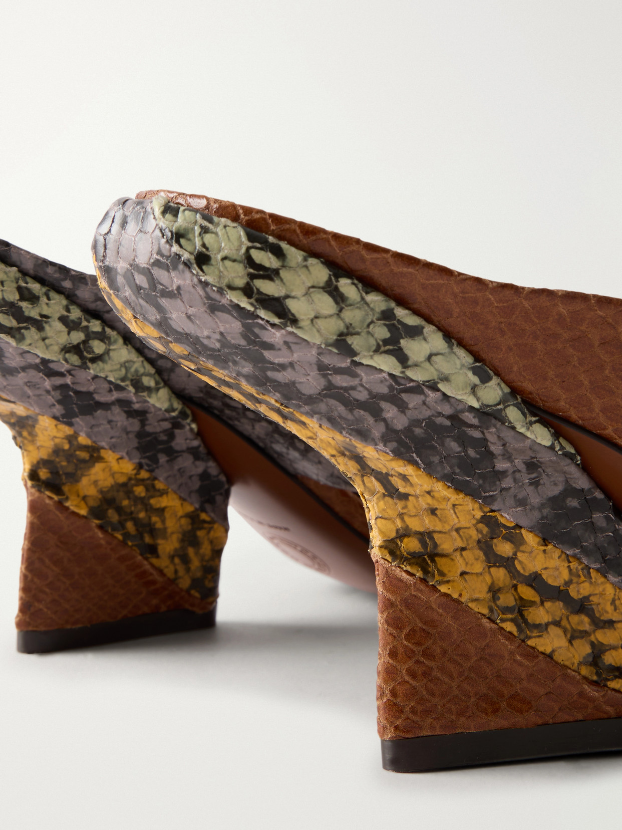 Snake-Effect Sandals