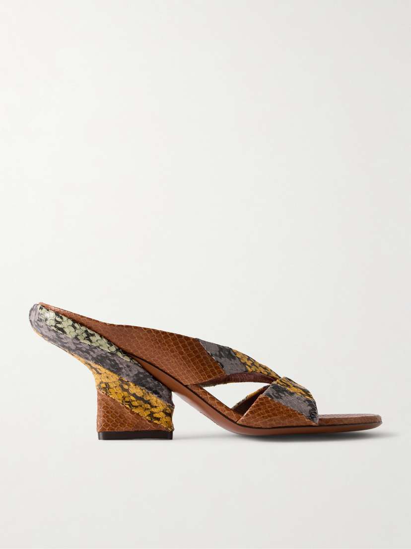 Dries Van Noten Snake-effect Leather Sandals | Thumbnail 6 Dries Van Noten Snake-effect Leather Sandals | Thumbnail 6
