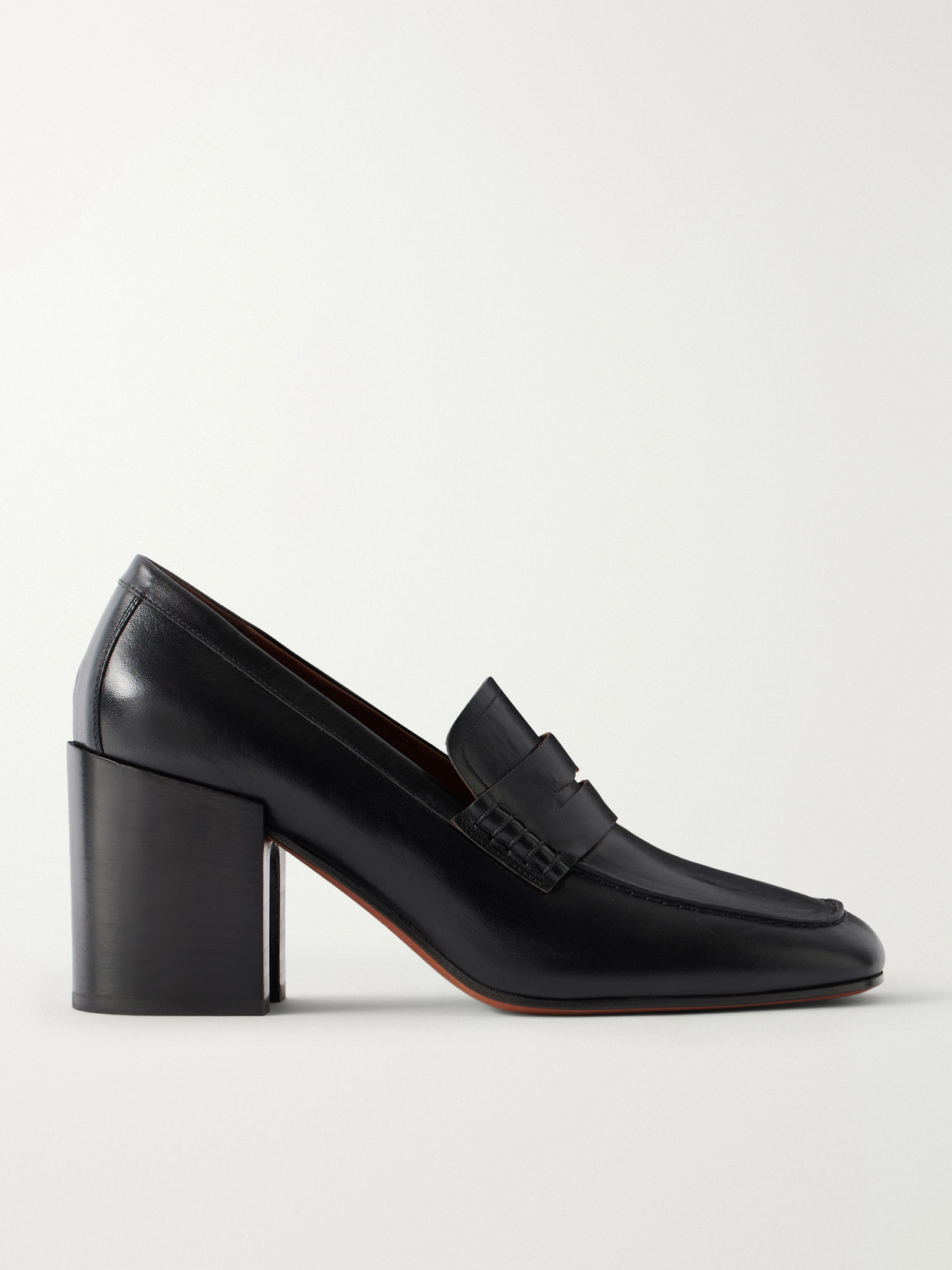 Dries Van Noten Leather Pumps In Black