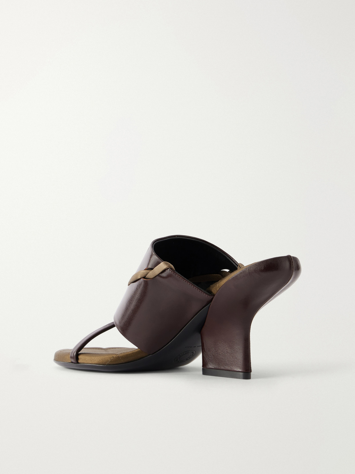 Satin-Trimmed Mules