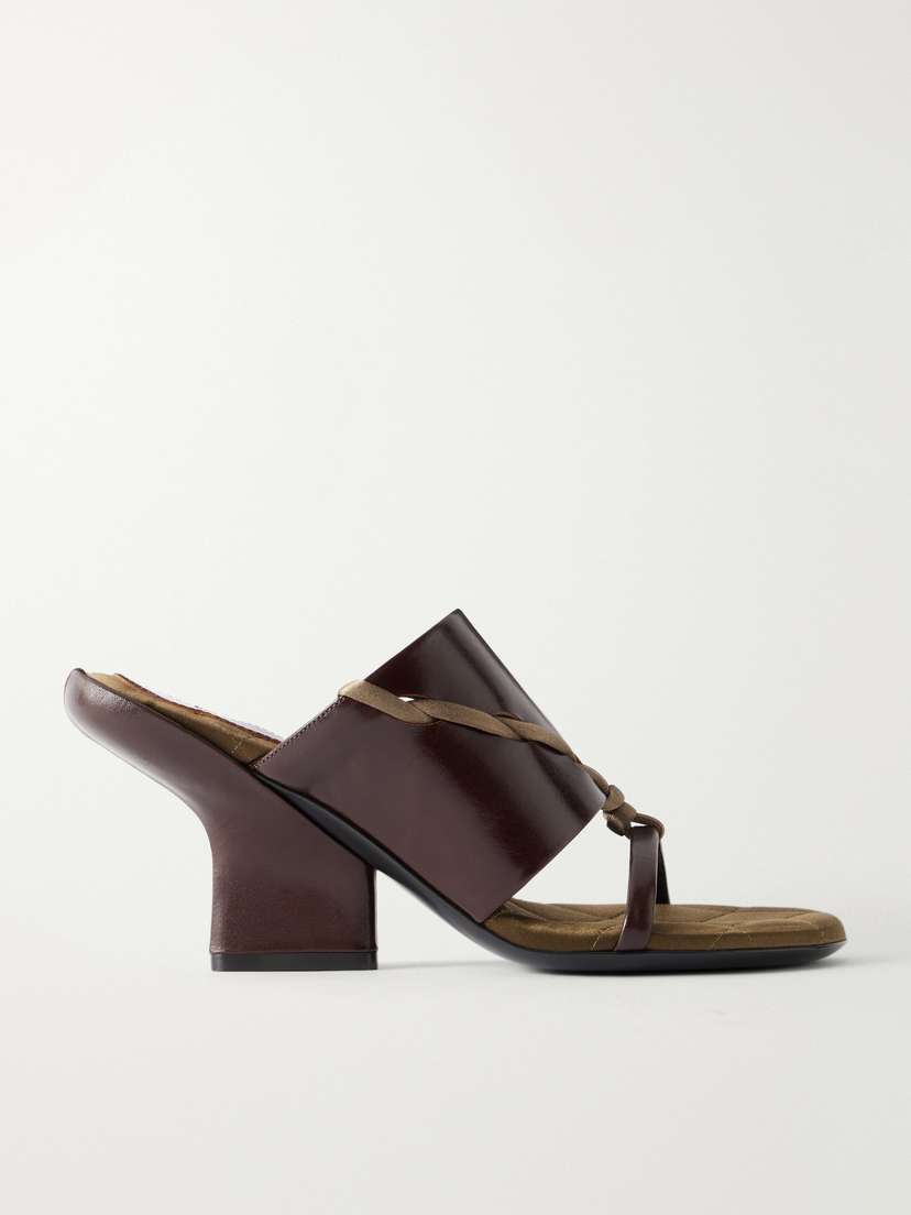 Dries Van Noten Satin-trimmed Leather Mules | Thumbnail 6 Dries Van Noten Satin-trimmed Leather Mules | Thumbnail 6