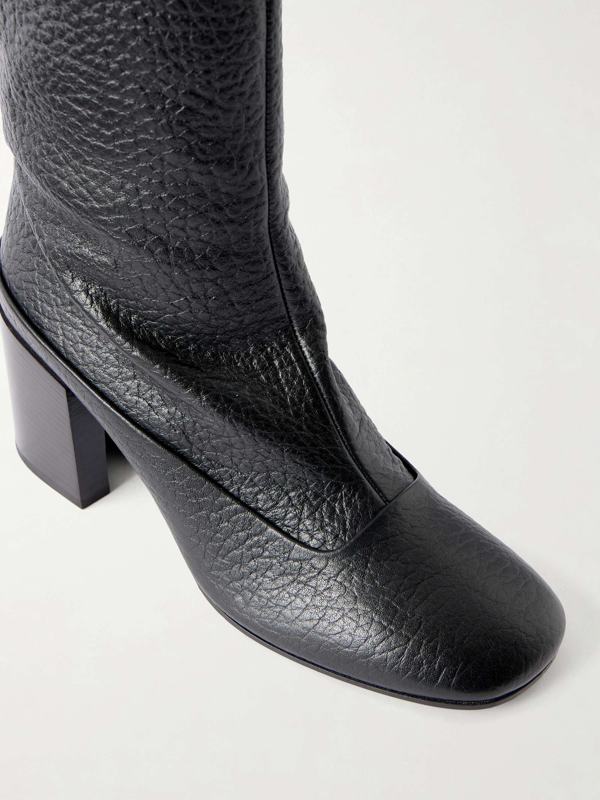 DRIES VAN NOTEN Leather over-the-knee boots | NET-A-PORTER