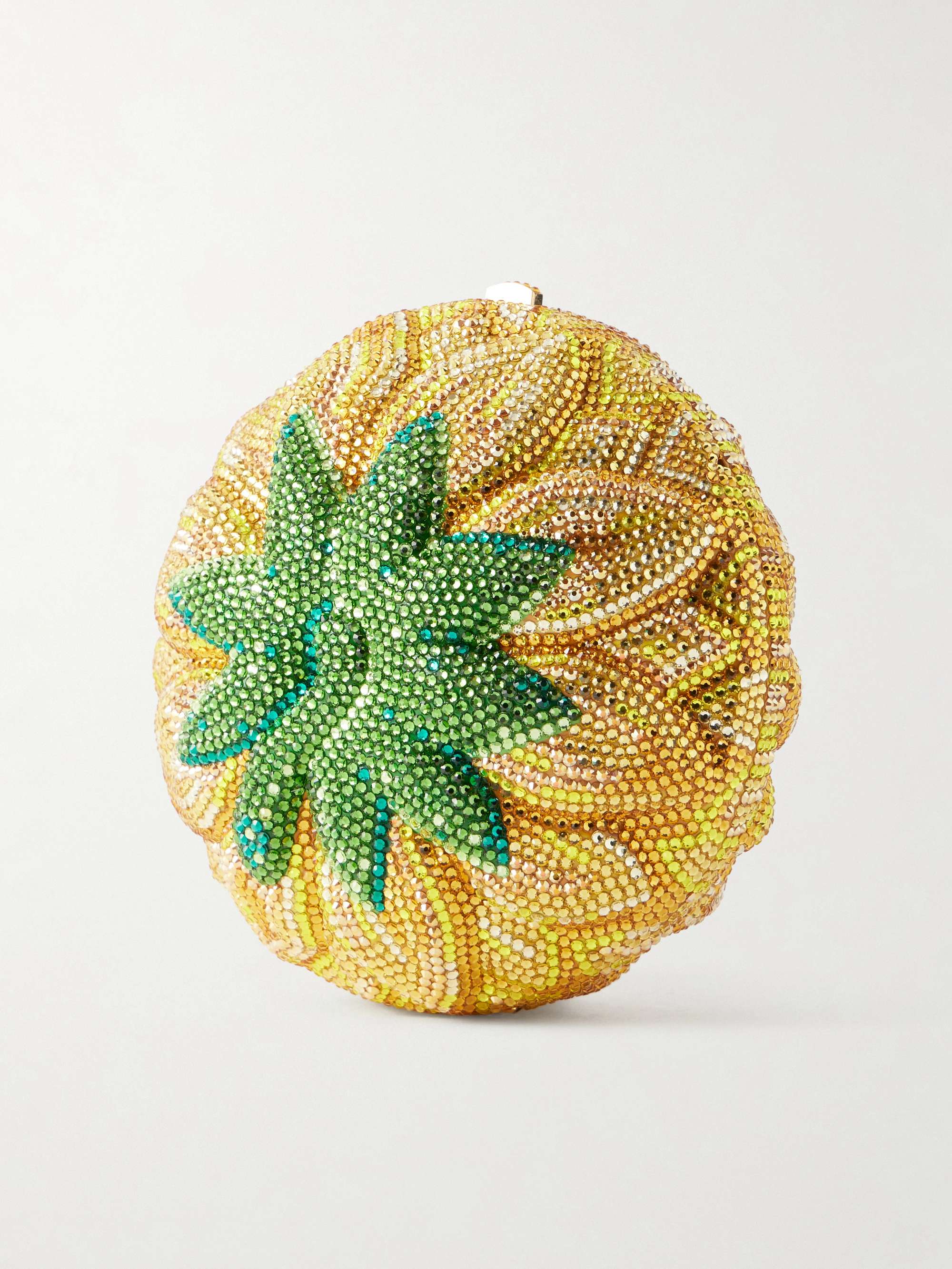 JUDITH LEIBER COUTURE Sunflower crystal-embellished gold-tone