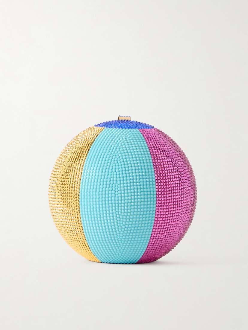 Judith Leiber Couture Sphere Crystal-embellished Gold-tone Clutch | Thumbnail 7
