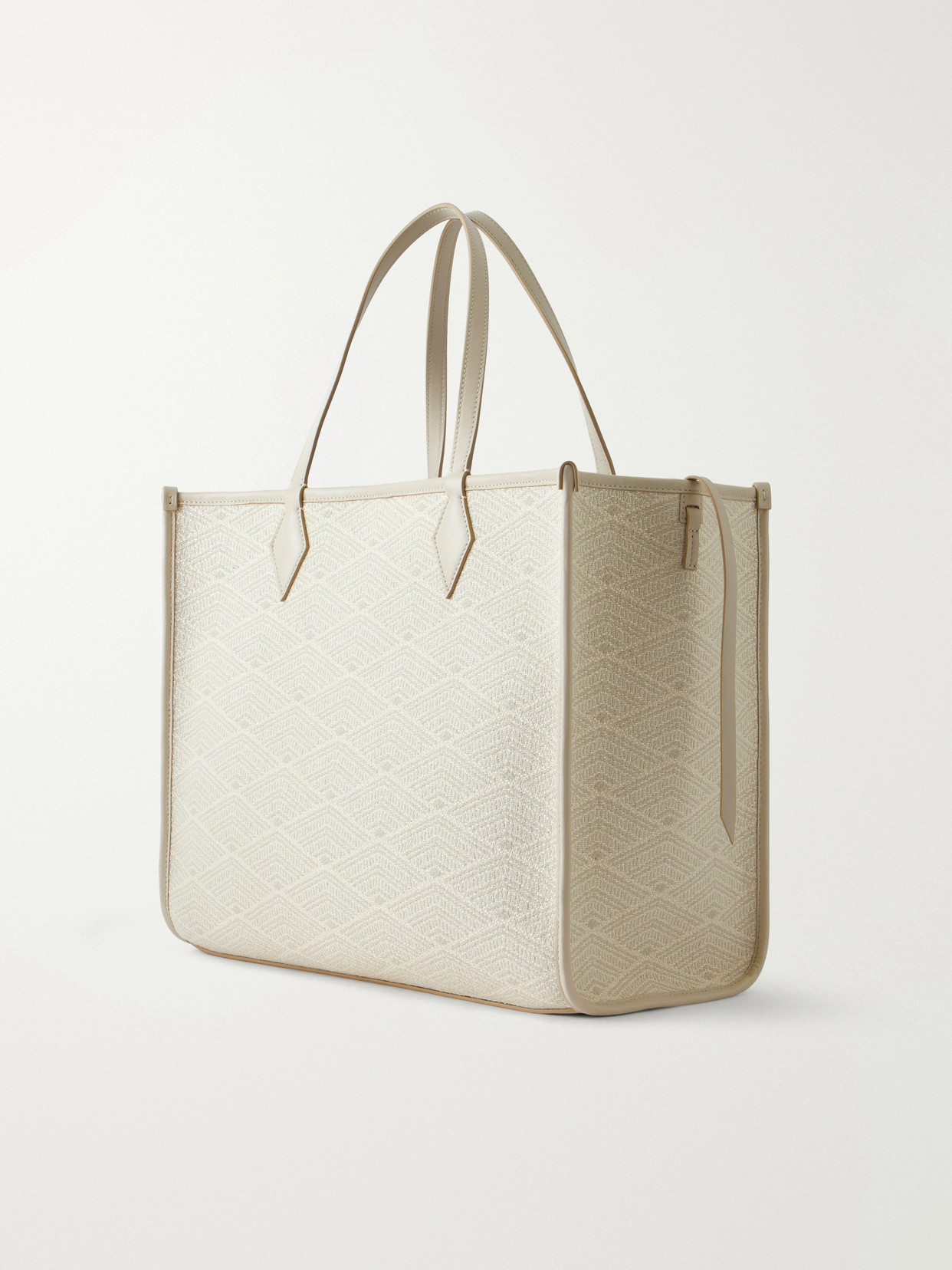 Métier - Chameleon 41 Leather-Trimmed Jacquard Tote