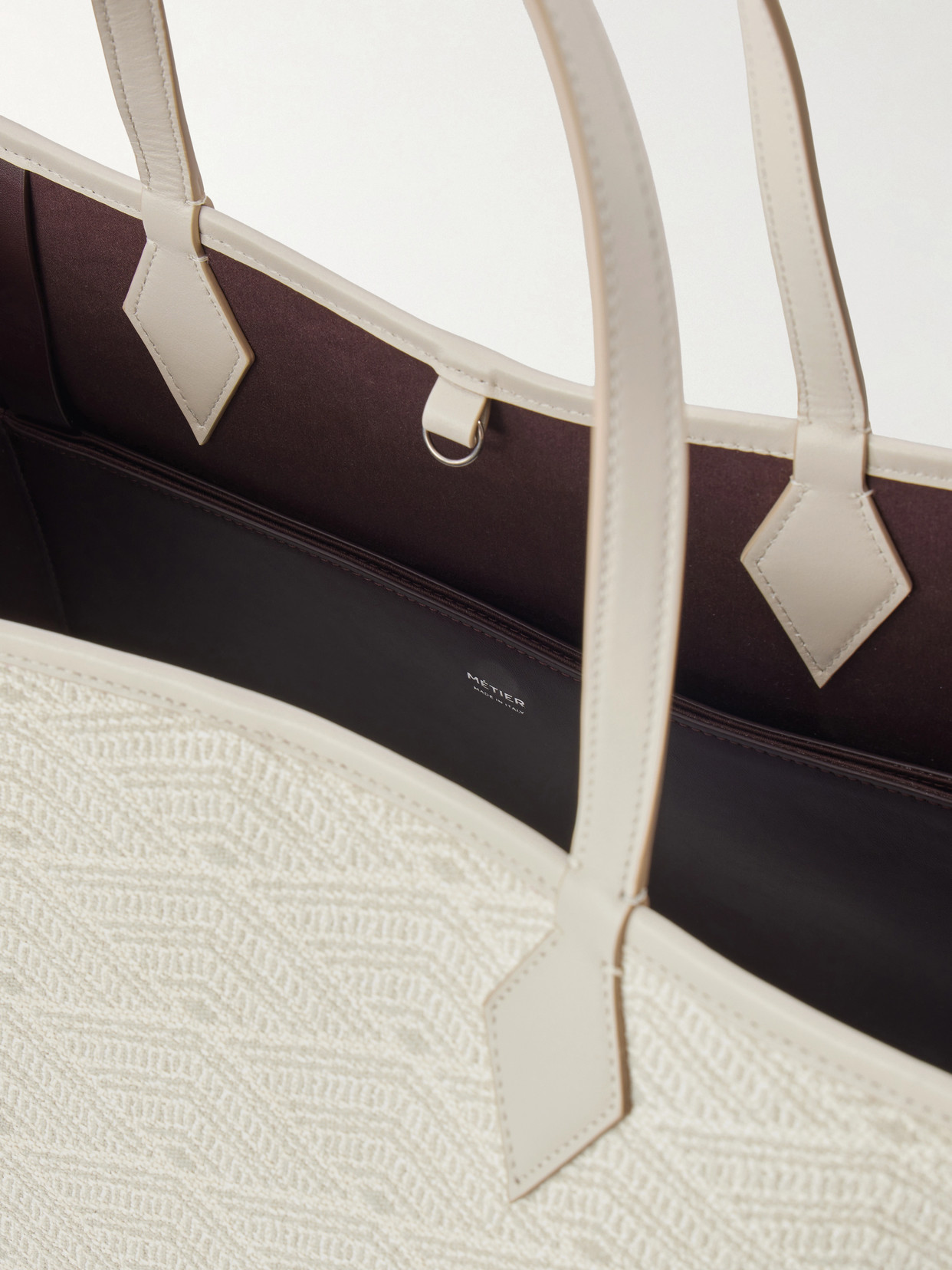 Métier - Chameleon 41 Leather-Trimmed Jacquard Tote