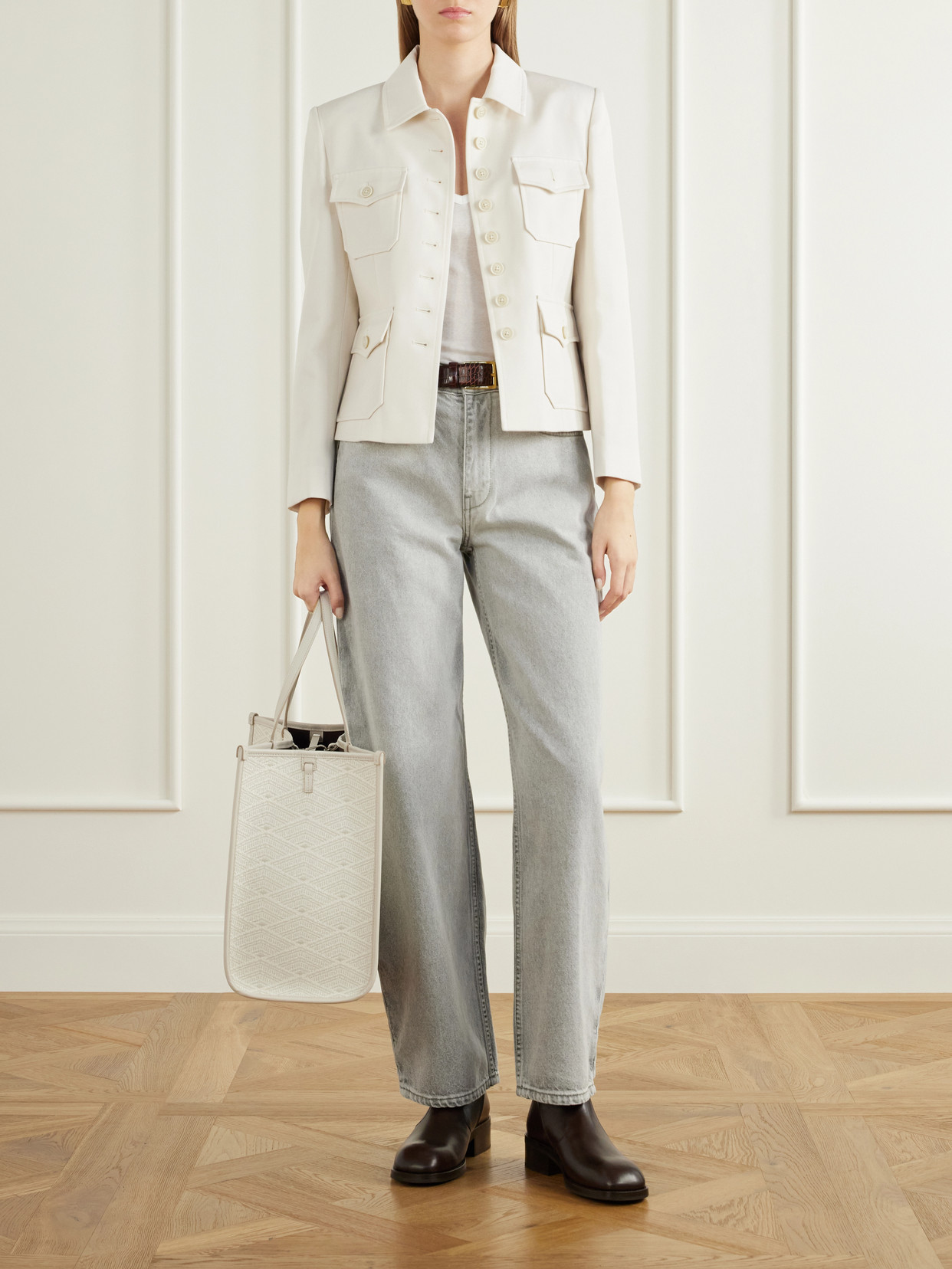 Métier - Chameleon 41 Leather-Trimmed Jacquard Tote