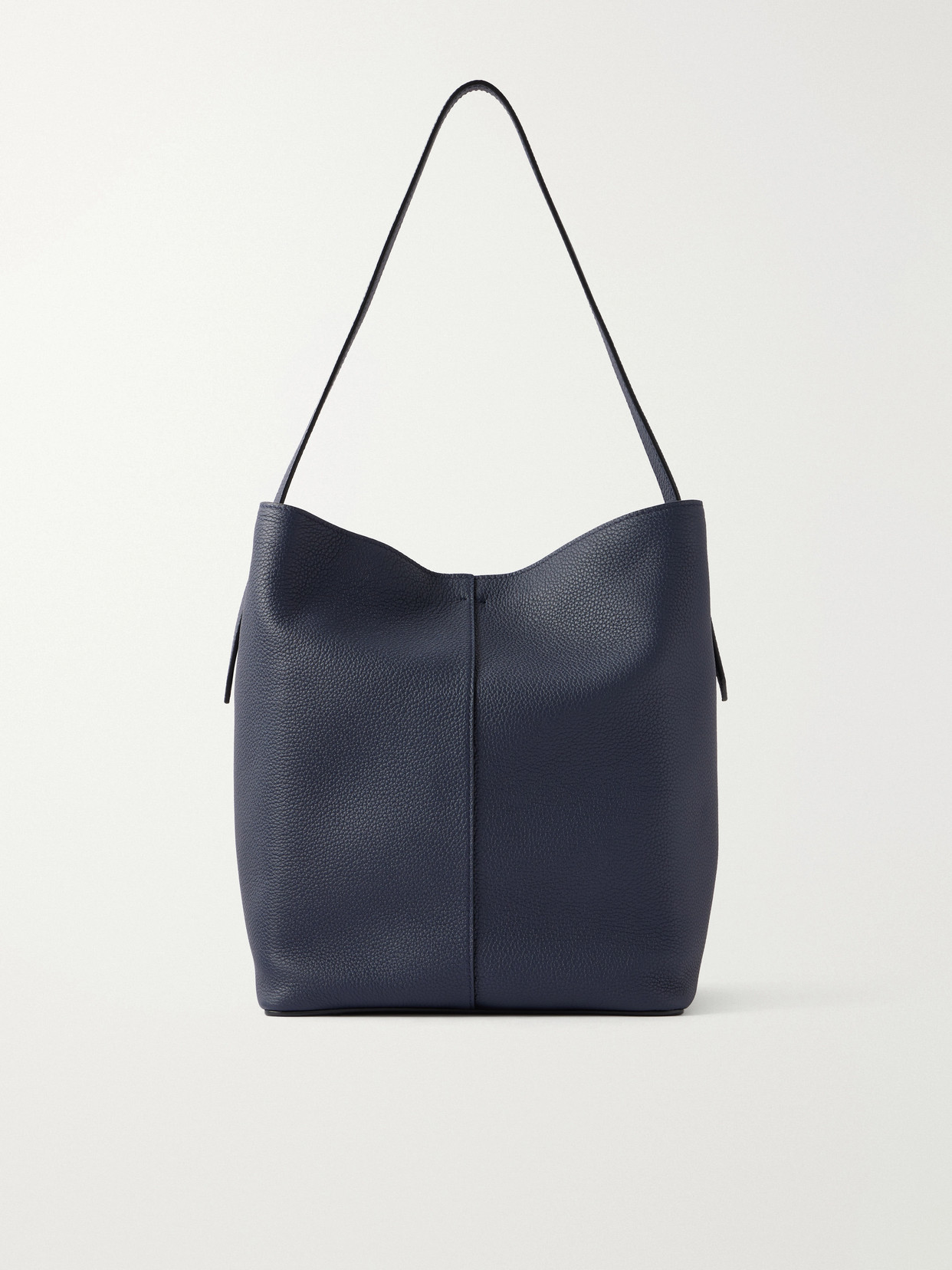 Metier Tilt 22 Textured-leather Shoulder Bag In Blue