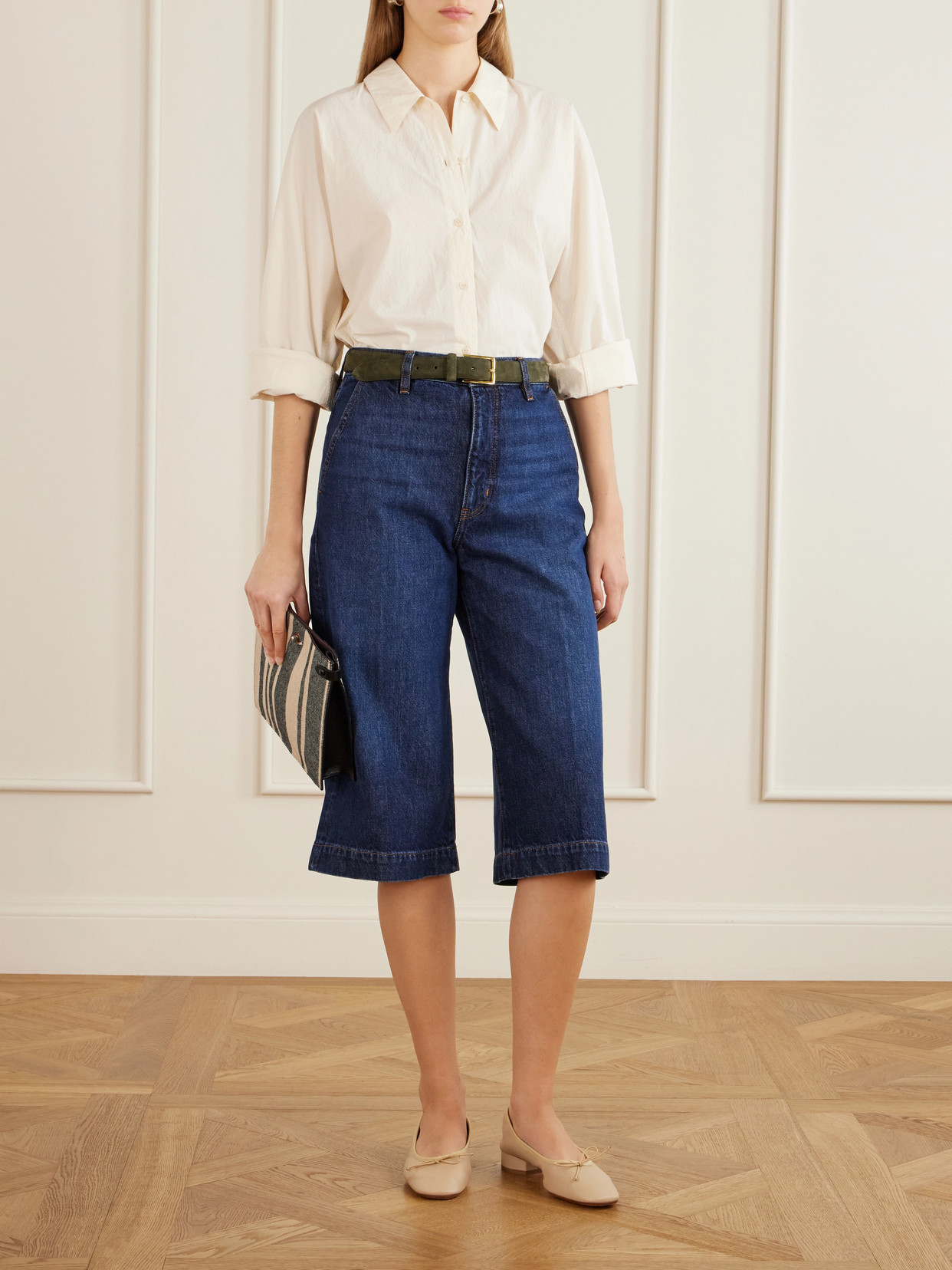Métier - Stowaway Striped Canvas Shoulder Bag