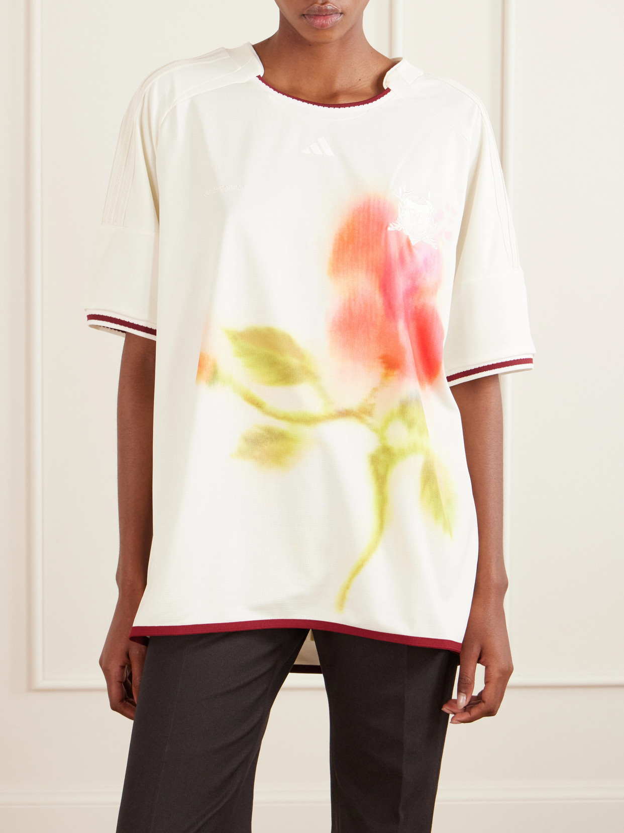 + Wales Bonner Floral-Print Recycled Jersey T-Shirt