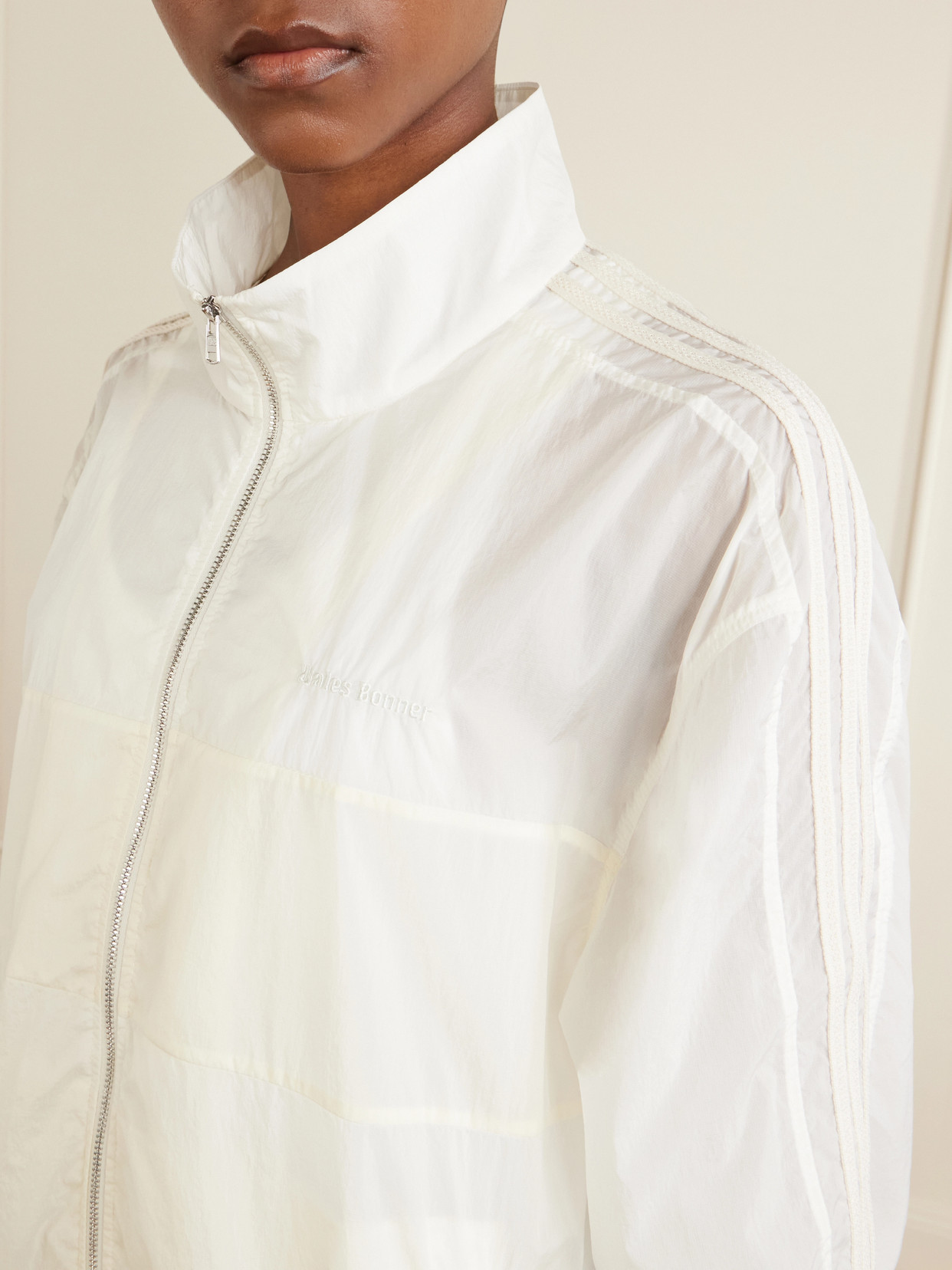 + Wales Bonner Logo-Embroidered Recycled-Shell Track Jacket