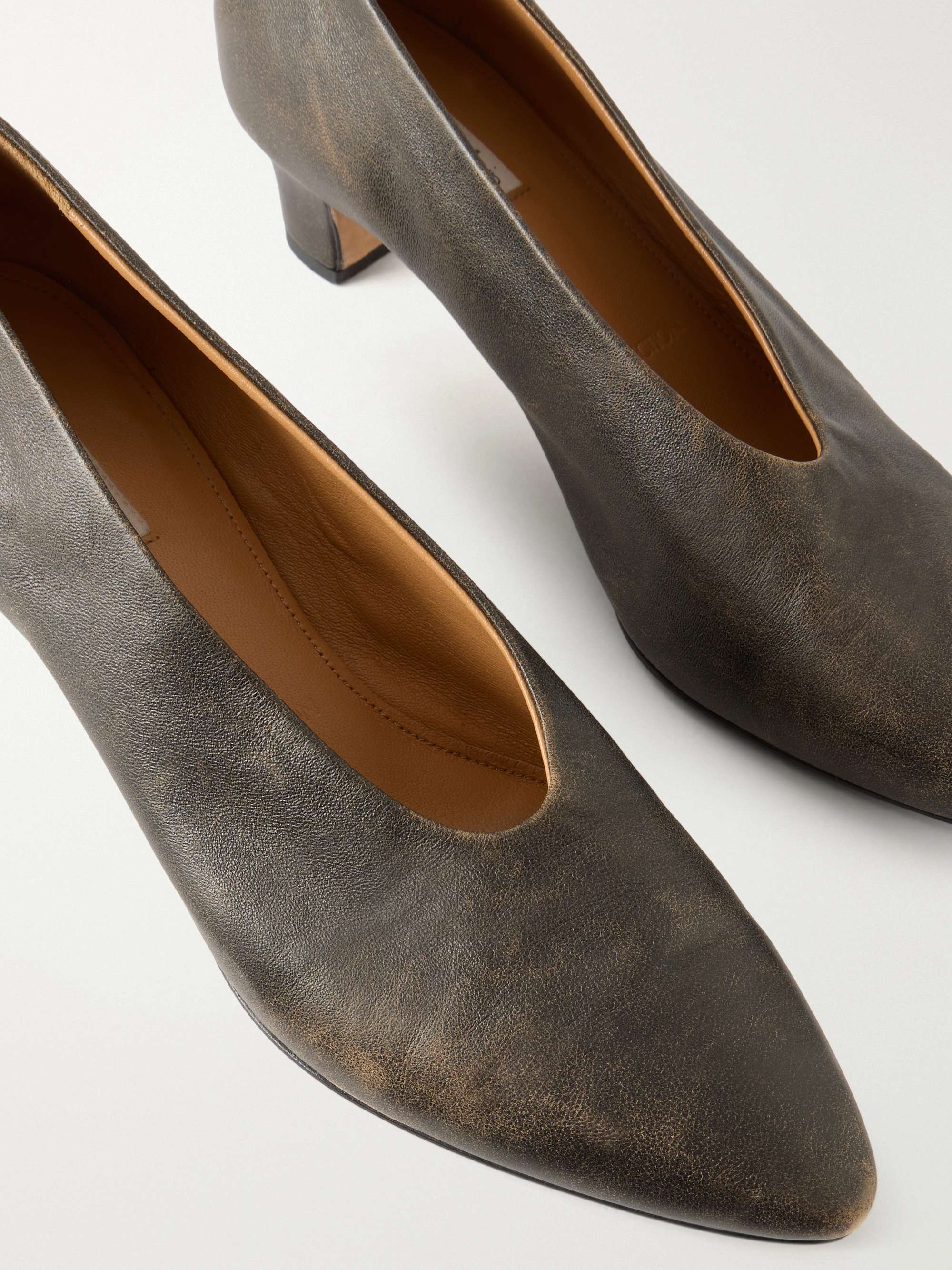 CALVIN KLEIN COLLECTION Bri leather pumps | NET-A-PORTER CALVIN KLEIN COLLECTION Bri leather pumps | NET-A-PORTER