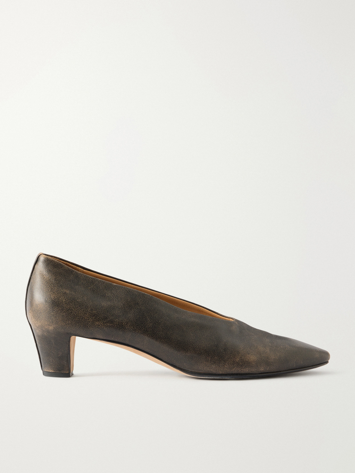 Calvin Klein Collection Bri Leather Pumps In Black