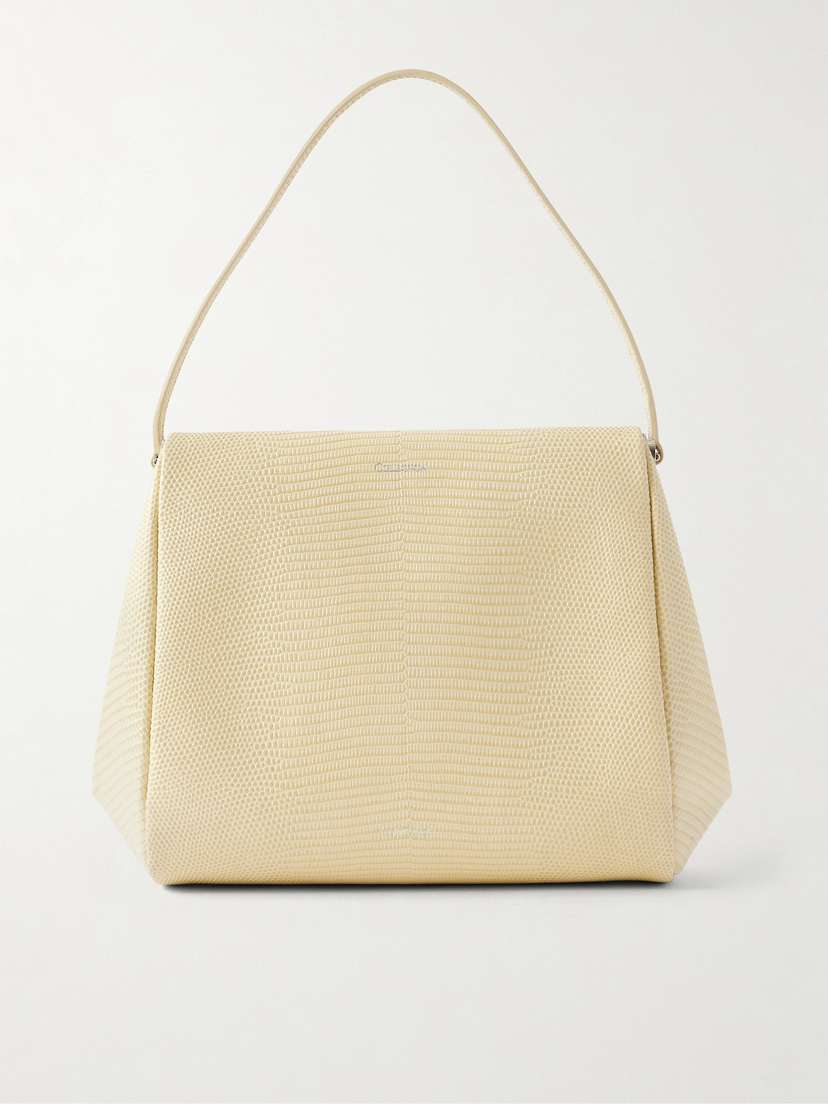 Calvin Klein Collection Tina Snake-effect Leather Clutch Bag