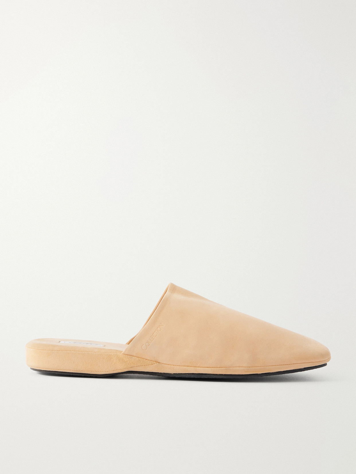 Calvin Klein Collection Suede Slippers In Yellow