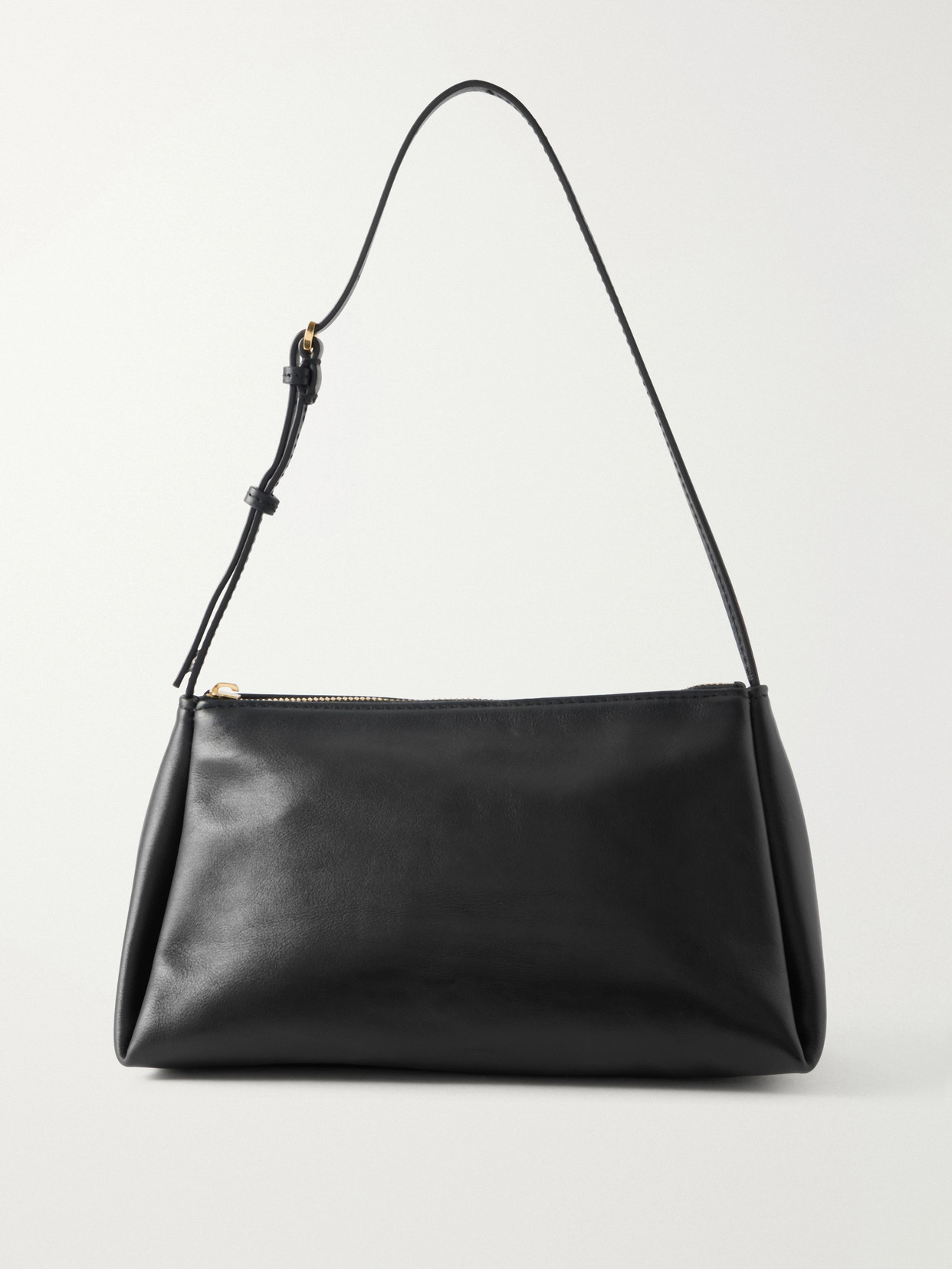 Calvin Klein Collection Aurelis Leather Shoulder Bag In Black
