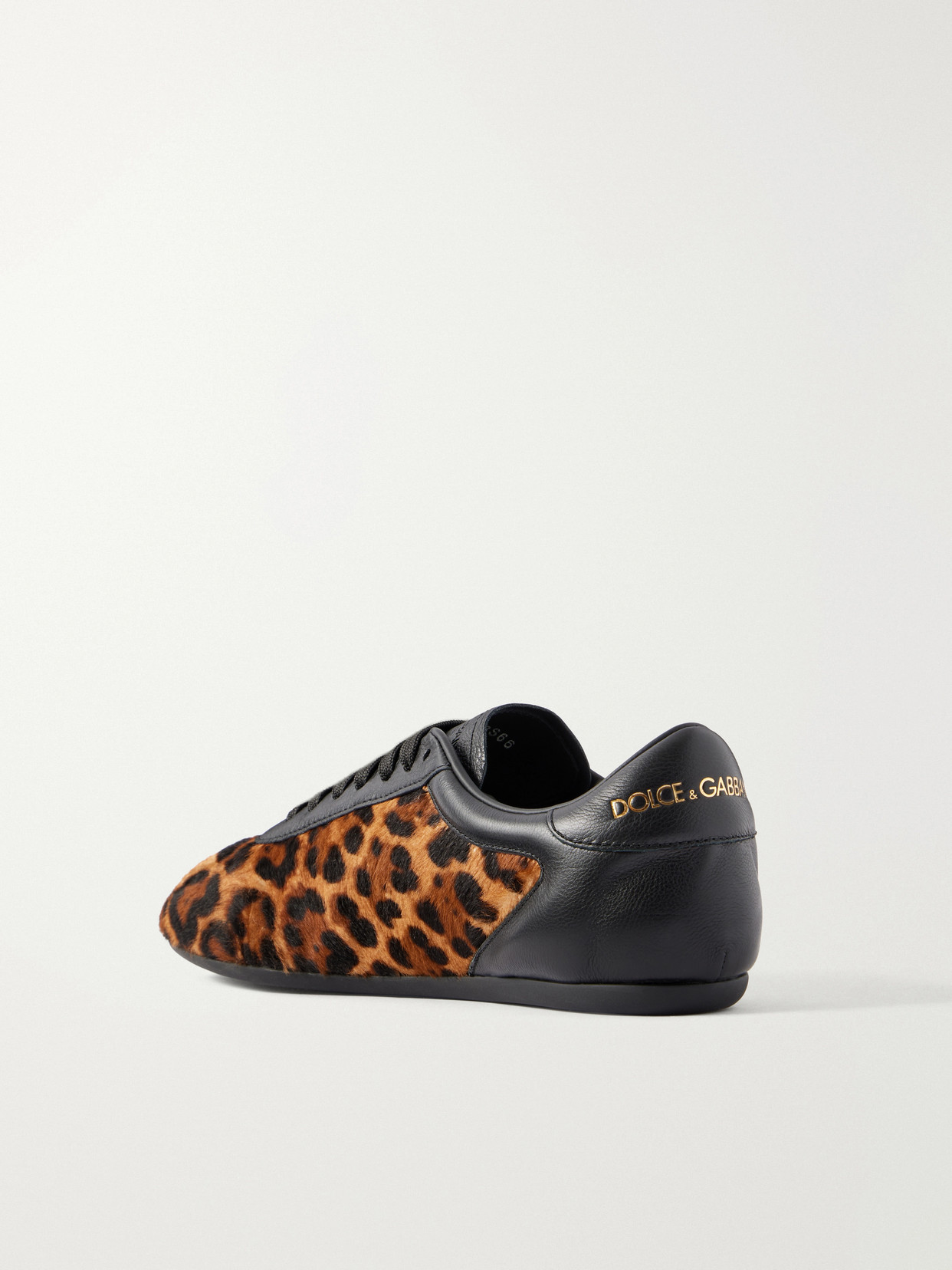 Leopard-Print Plush Sneakers